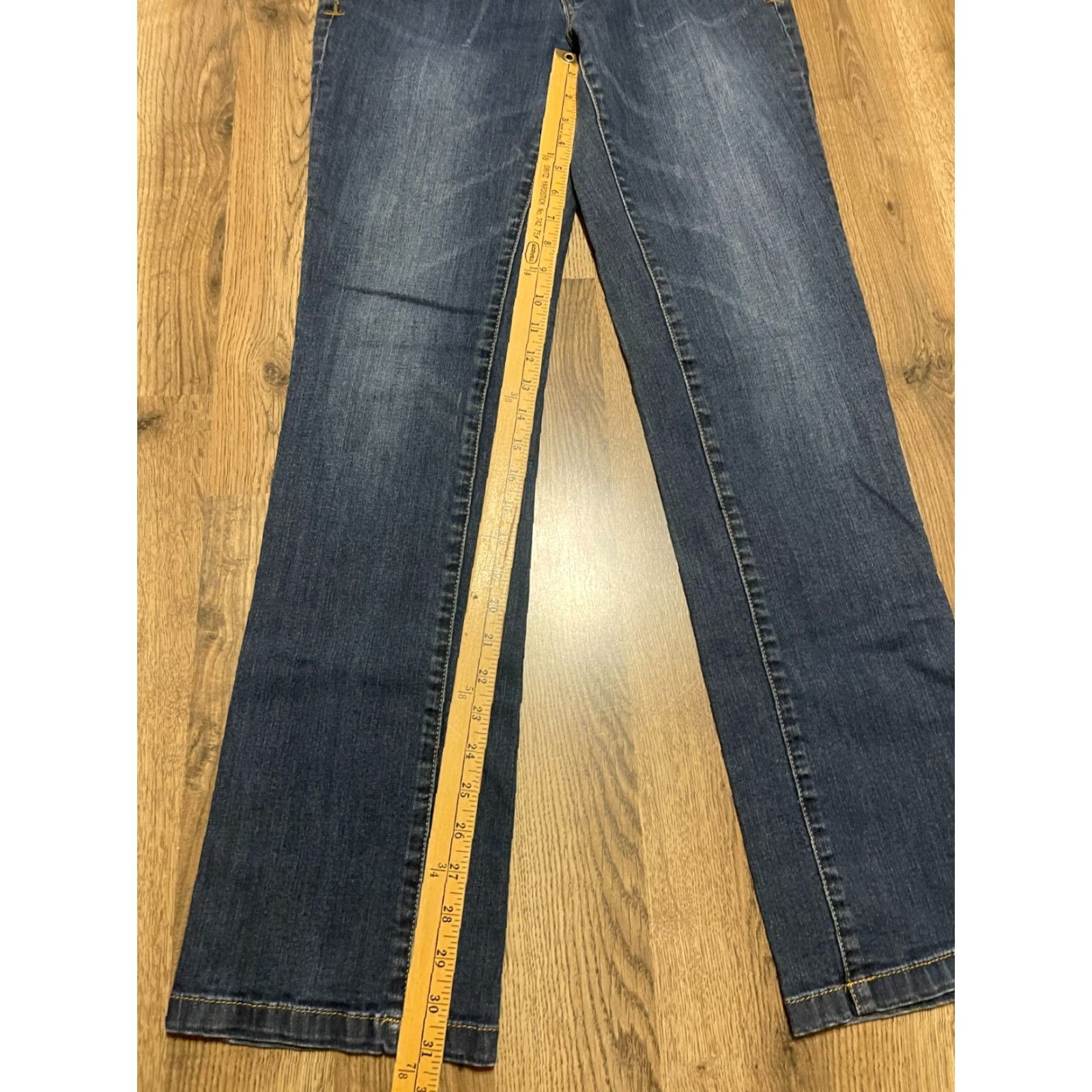 Converse Converse Jeans Women's 8 Blue Denim Straight Pockets One Star Stars Regular Size 8 Womens Jeans Size 30" / US 8 / IT 44 - 6 Thumbnail