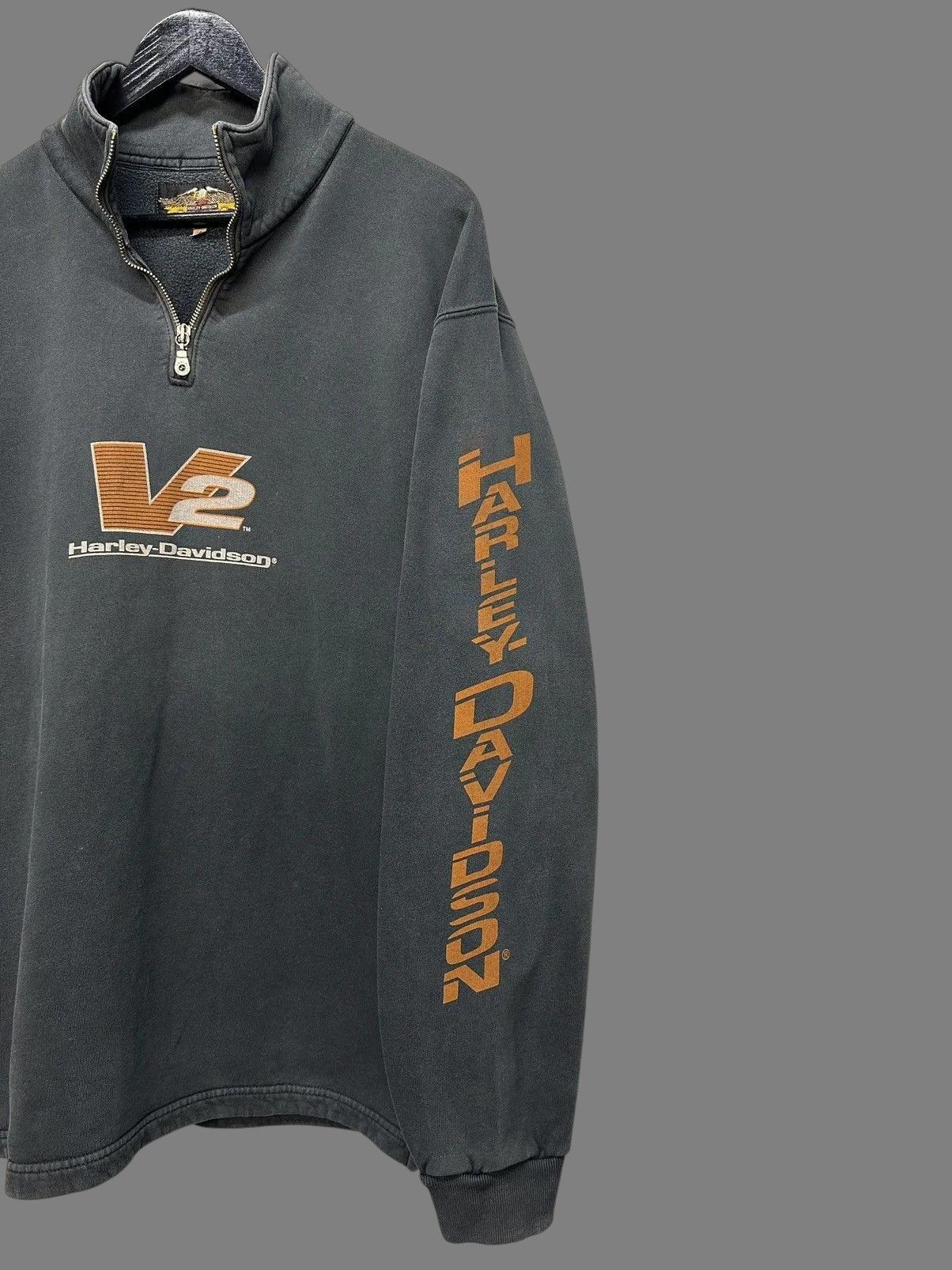 Indian Motorcycle Vintage Harley Davidson Y2K Black Quarter Zip Sweatshirt L Size US L / EU 52-54 / 3 - 3 Thumbnail