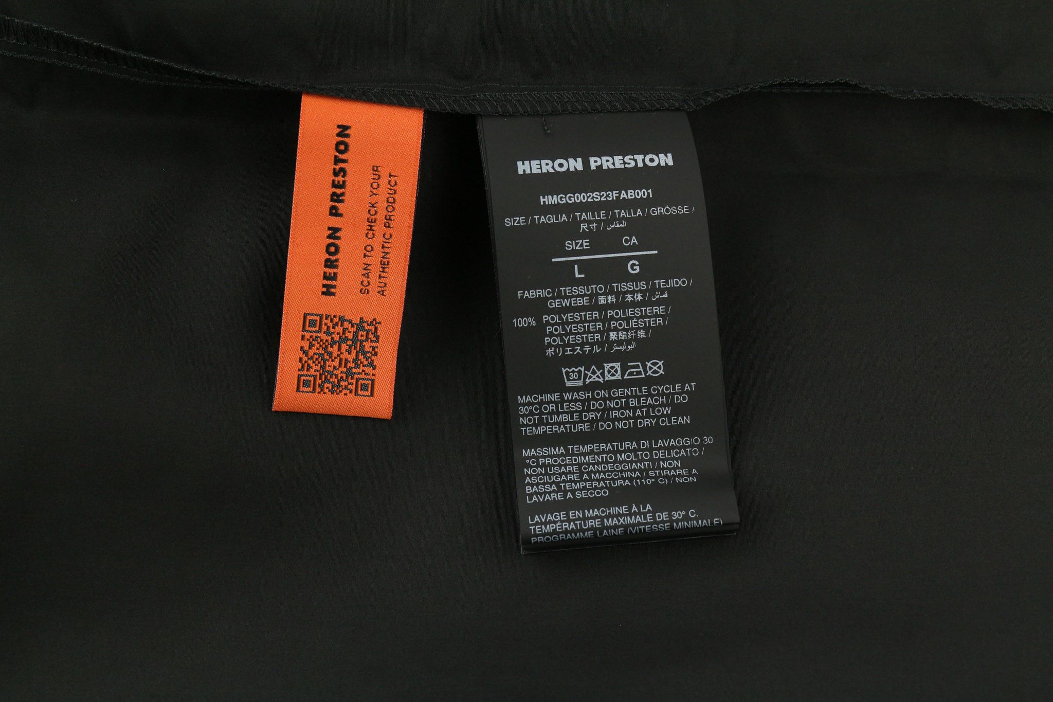 Heron Preston L Black Short Sleeved Button-Up Snaps Shirt 80302 Size US L / EU 52-54 / 3 - 6 Thumbnail