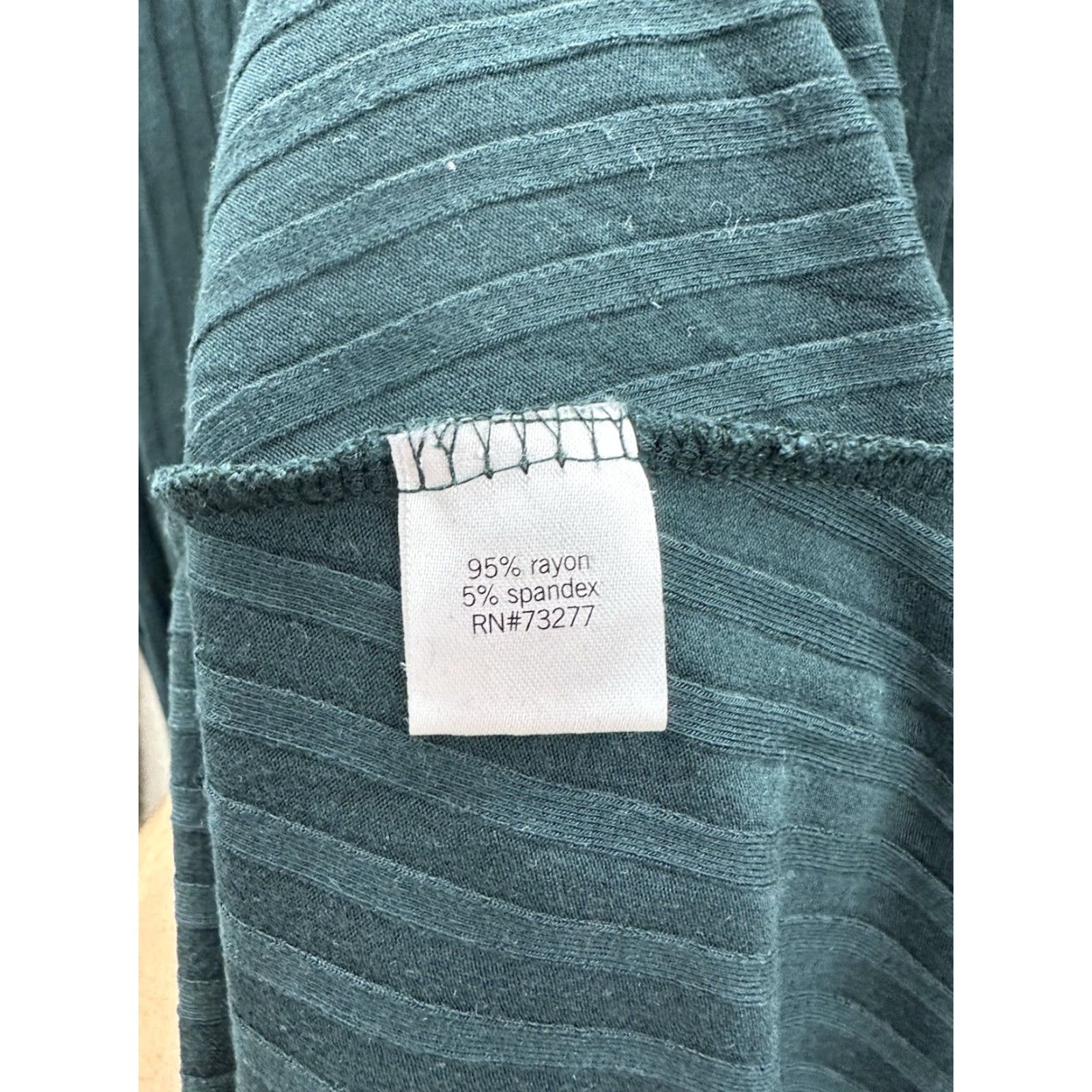 Apt. 9 Apt. 9 Womens Dress Small Green Long Sleeve Ribbed Round Neck Size S / US 4 / IT 40 - 5 Thumbnail