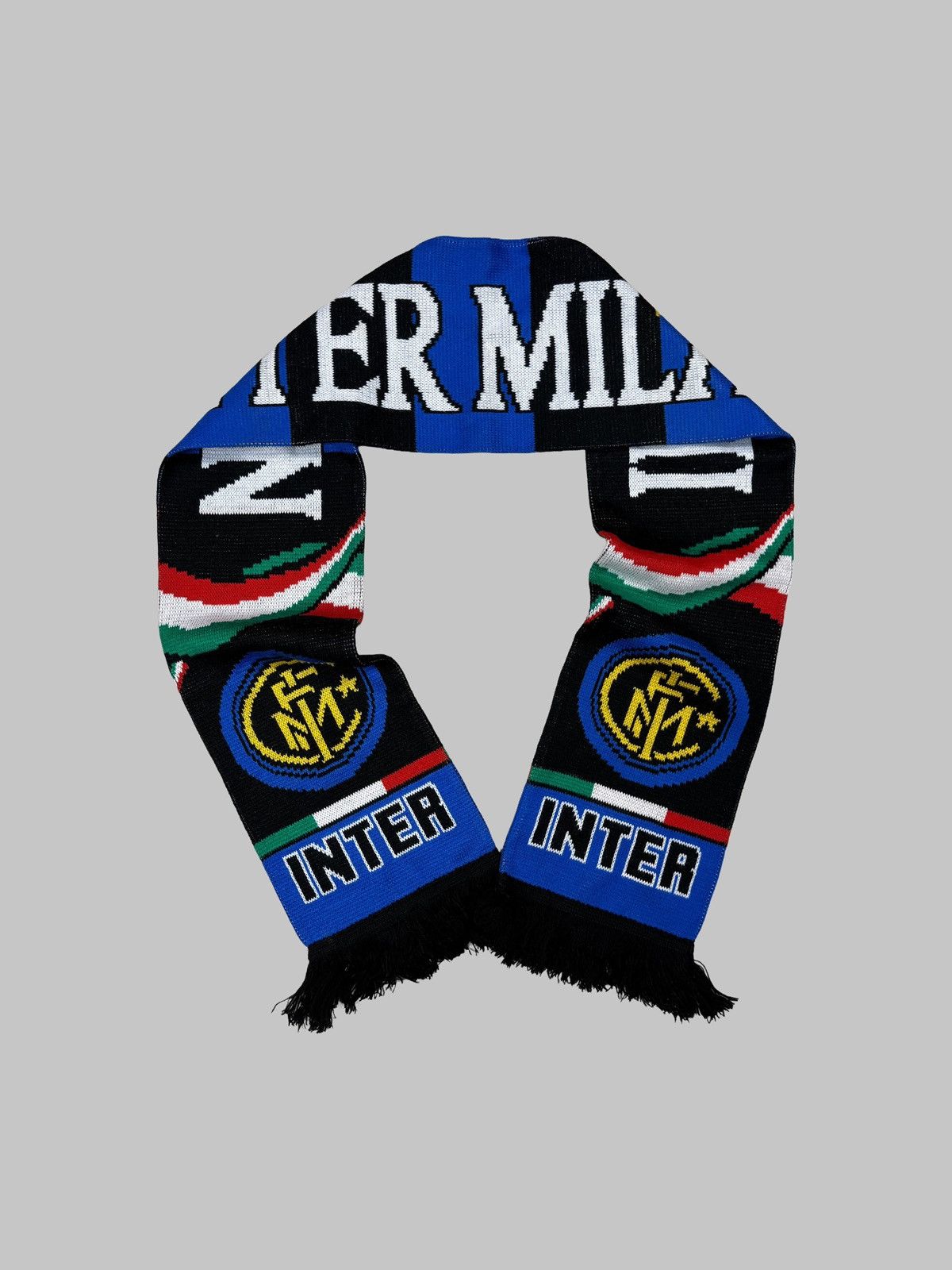 Vintage Inter Milan Italy Vintage IF6WAS9 Scarf Soccer Size ONE SIZE - 1 Thumbnail