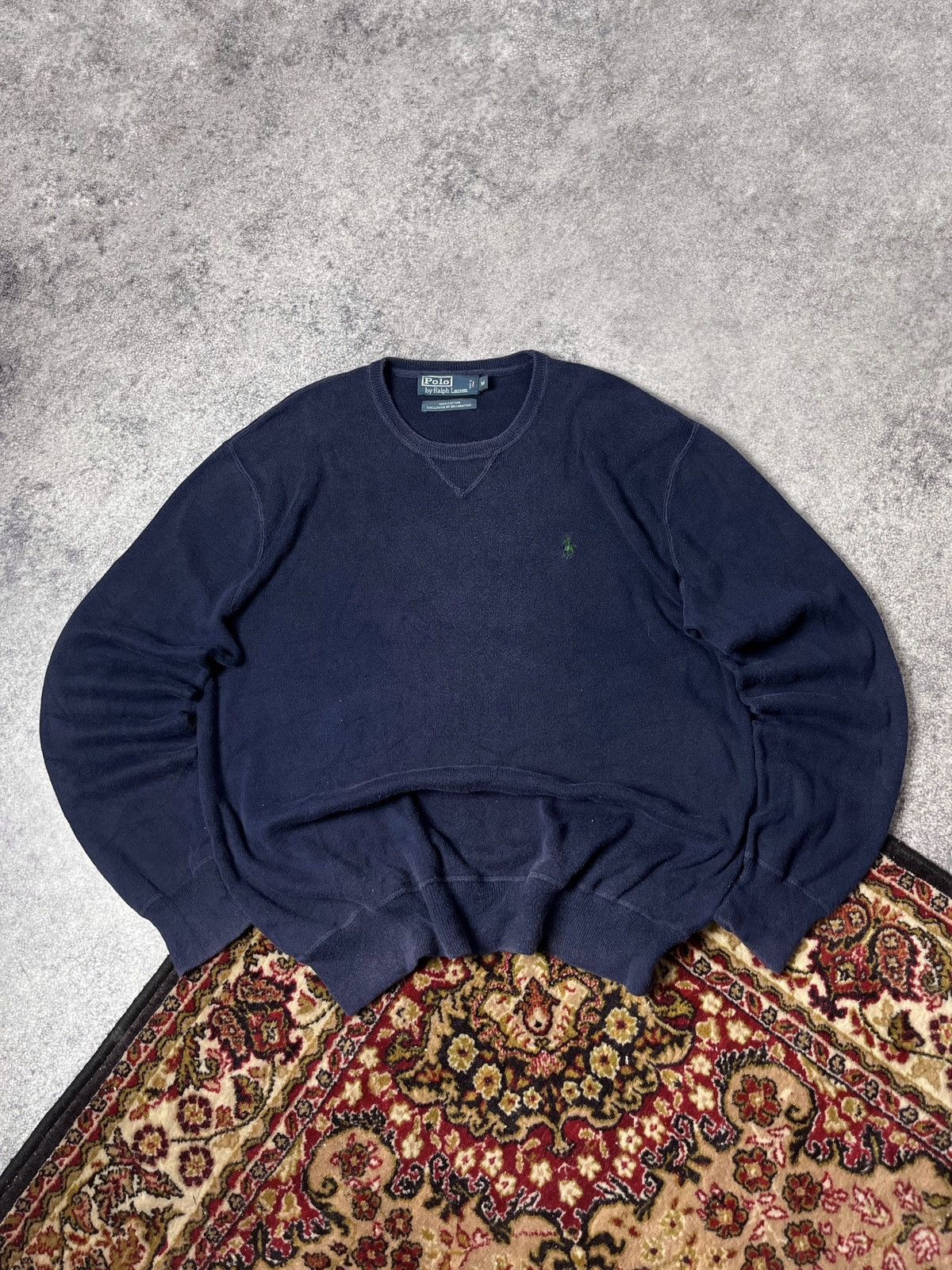 Polo Ralph Lauren 🔥90’s Ralph Lauren Polo Cable Knit Sweater Y2K Jumper Boxy Size US M / EU 48-50 / 2 - 1 Thumbnail