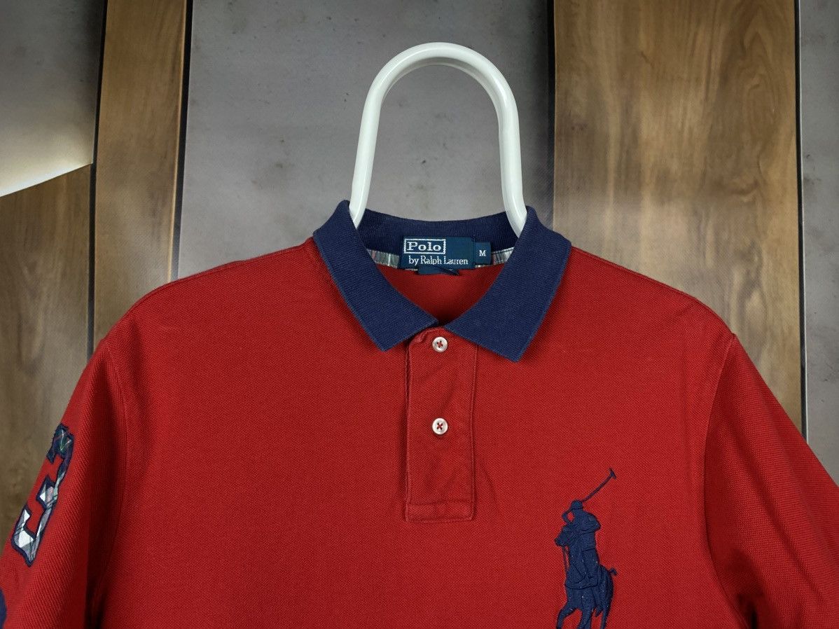 Polo Ralph Lauren 🎠Vintage 90s Polo T-Shirt Polo Ralph Lauren Pony Racing 3🎠 Size US M / EU 48-50 / 2 - 5 Thumbnail