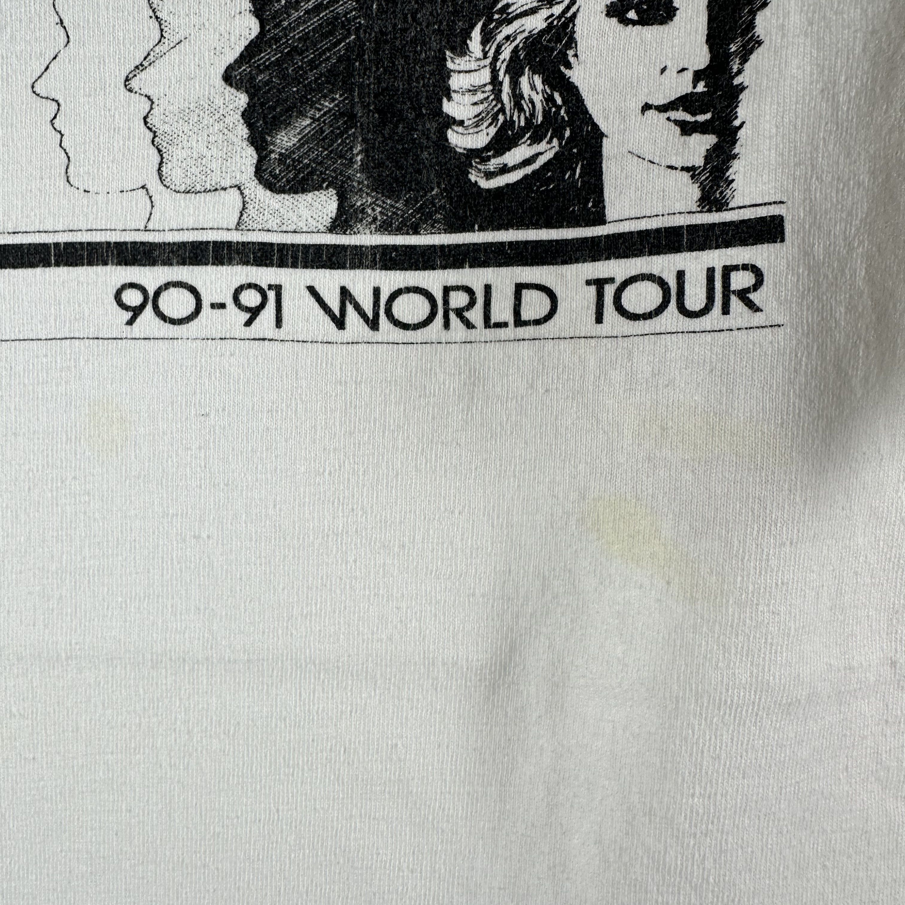 Vintage 1990-91 Face to Face Up with People Tour Punk Rock Band Tee Size US L / EU 52-54 / 3 - 6 Thumbnail