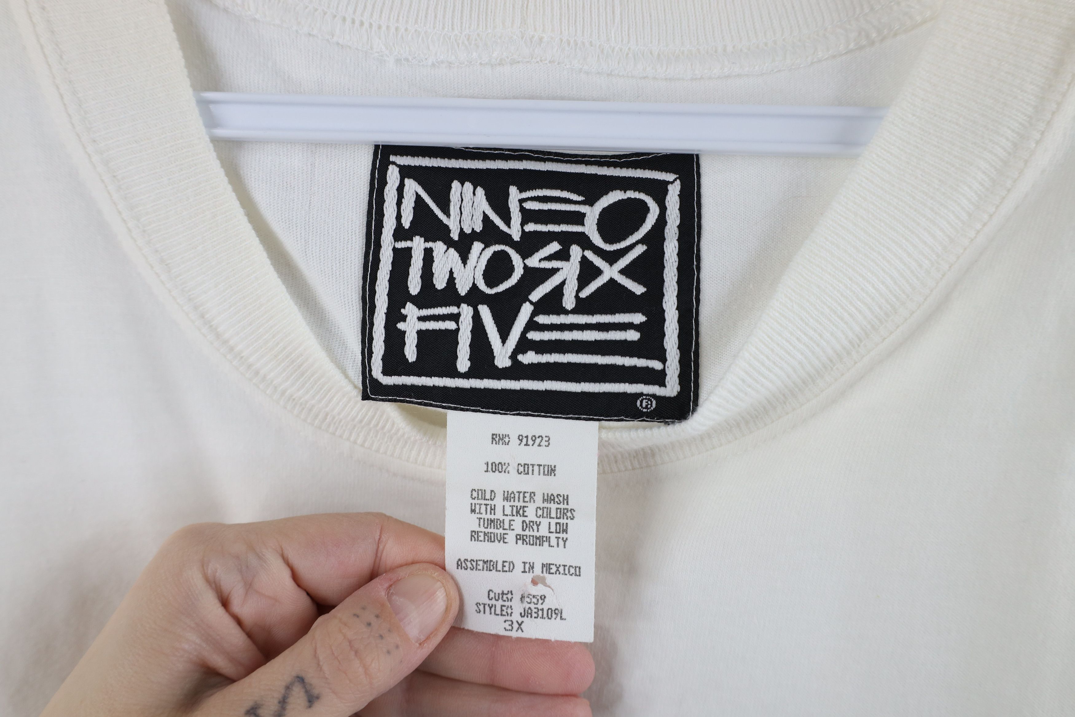 Vintage Vintage 80s Streetwear 90 265 French Baggy T-Shirt White Size US XXL / EU 58 / 5 - 10 Thumbnail