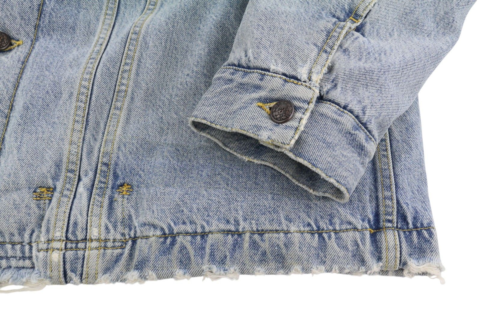 R13 LYLE TRUCKET COAT M Slate Blue Sherpa Lined Denim 86587 Size M / US 6-8 / IT 42-44 - 6 Thumbnail