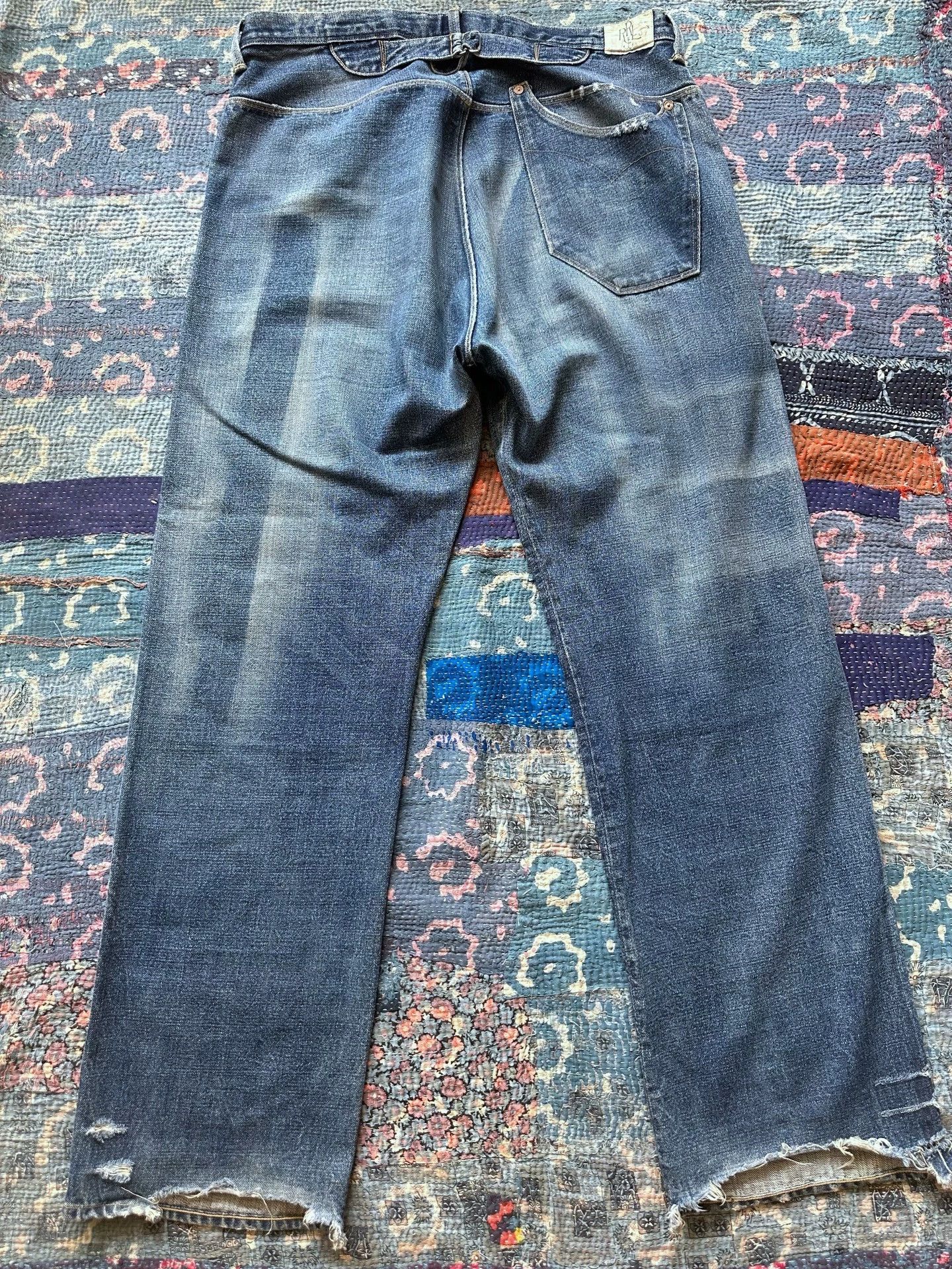 RRL Ralph Lauren RRL Vintage Distressed Jeans 36x34 Beggy Fit Size US 36 / EU 52 - 2 Thumbnail