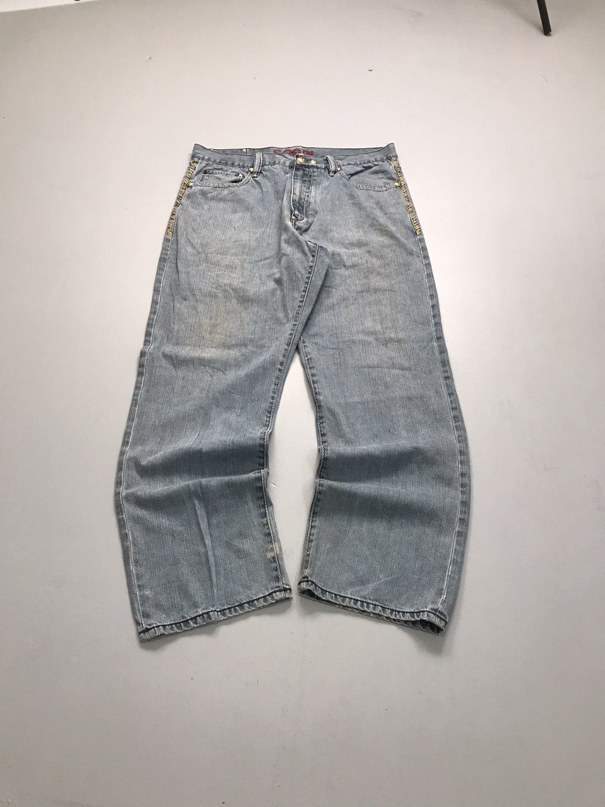 Coogi Vintage Coogi crazy patterns embroidered denim pant Size US 38 / EU 54 - 2 Thumbnail