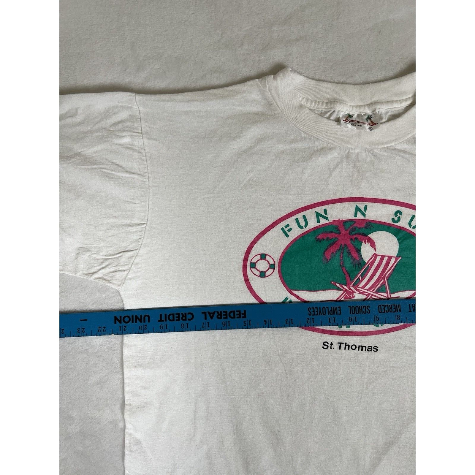 Vintage Vintage St Thomas T-Shirt Fun N Sun Beach Club Size XL Singl Size US XL / EU 56 / 4 - 5 Thumbnail