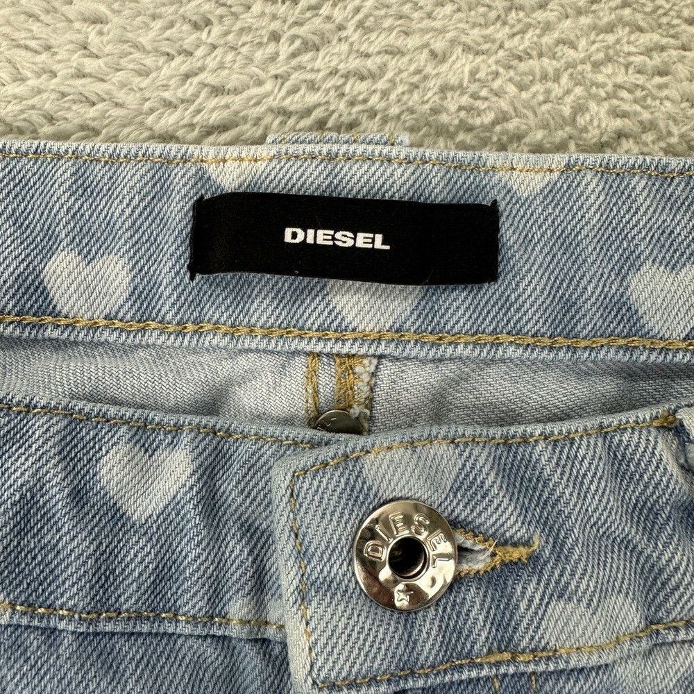 Diesel Diesel Industries heart shaped light blue jeans women's siz Size 28" / US 6 / IT 42 - 7 Thumbnail