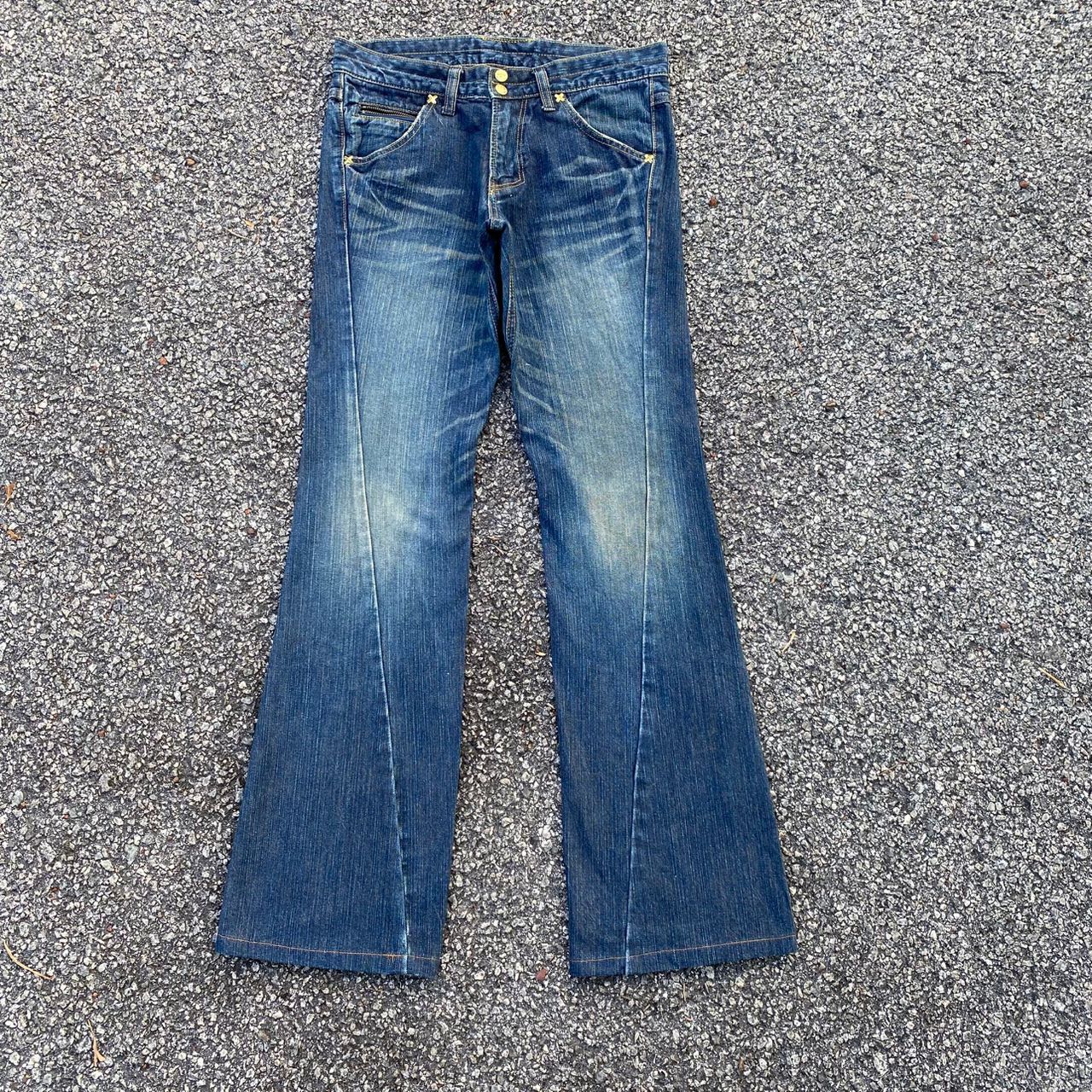 Lee 💥Flare💥Vintage Lee Riders Distressed Denim Size US 32 / EU 48 - 2 Thumbnail