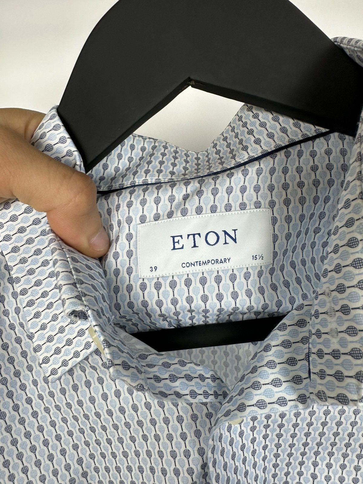 Eton Recent Eton Shirt Monogram Tennis Rackets Size 15/39 Men’s Size US M / EU 48-50 / 2 - 10 Thumbnail
