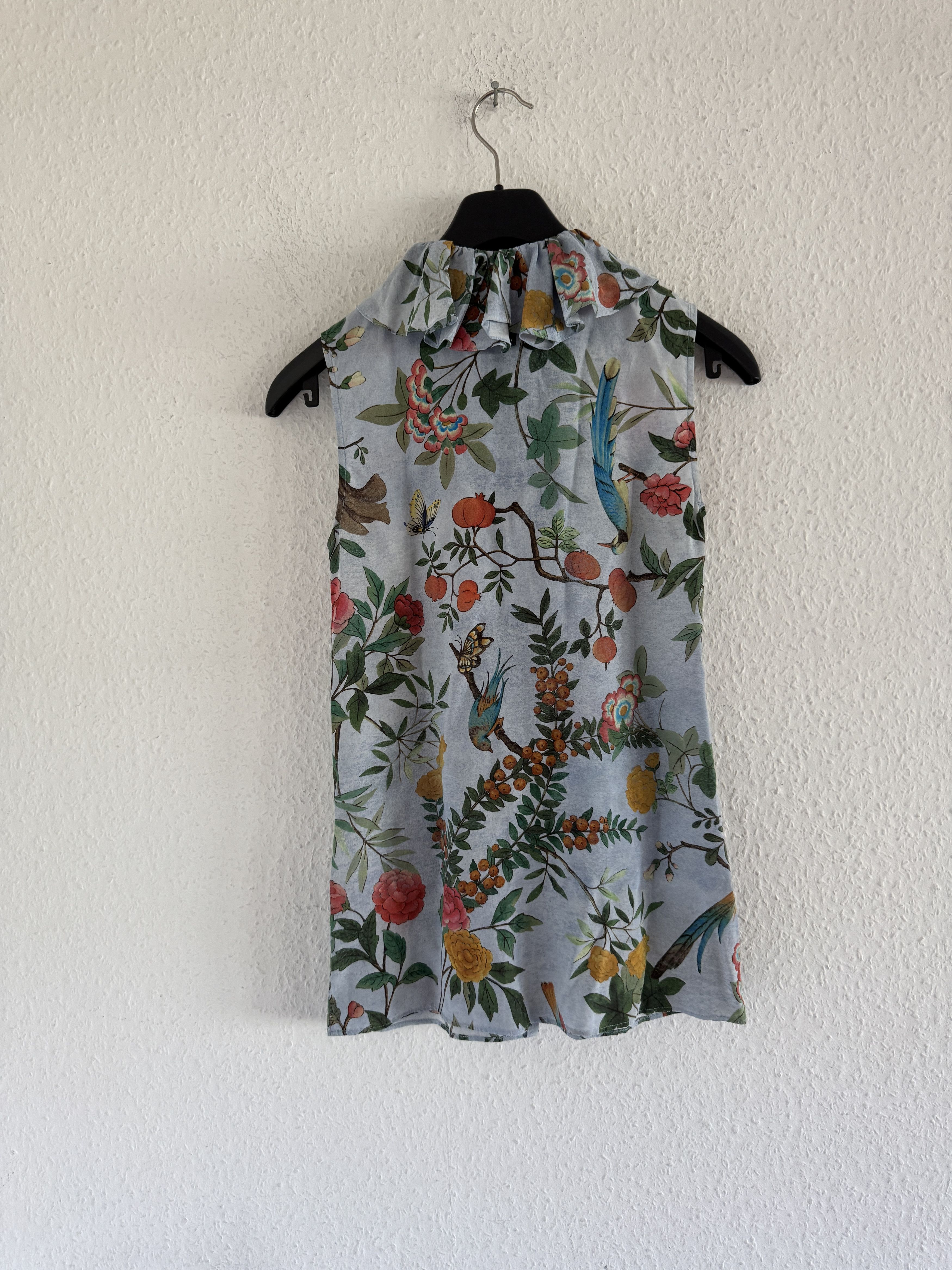 Gucci SAMPLE Floral Ruffle Silk Top Size S / US 4 / IT 40 - 10 Thumbnail