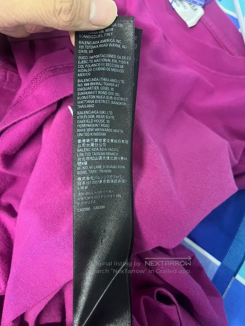 Balenciaga Balenciaga Purple Tie-Dye Classic Coke Embroidered Short S Size US L / EU 52-54 / 3 - 7 Thumbnail