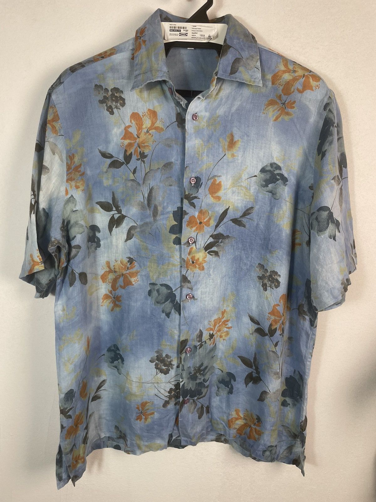 Aquascutum × Vintage Vintage Aquascutum Floral Motifs Shirt Size US L / EU 52-54 / 3 - 1 Thumbnail