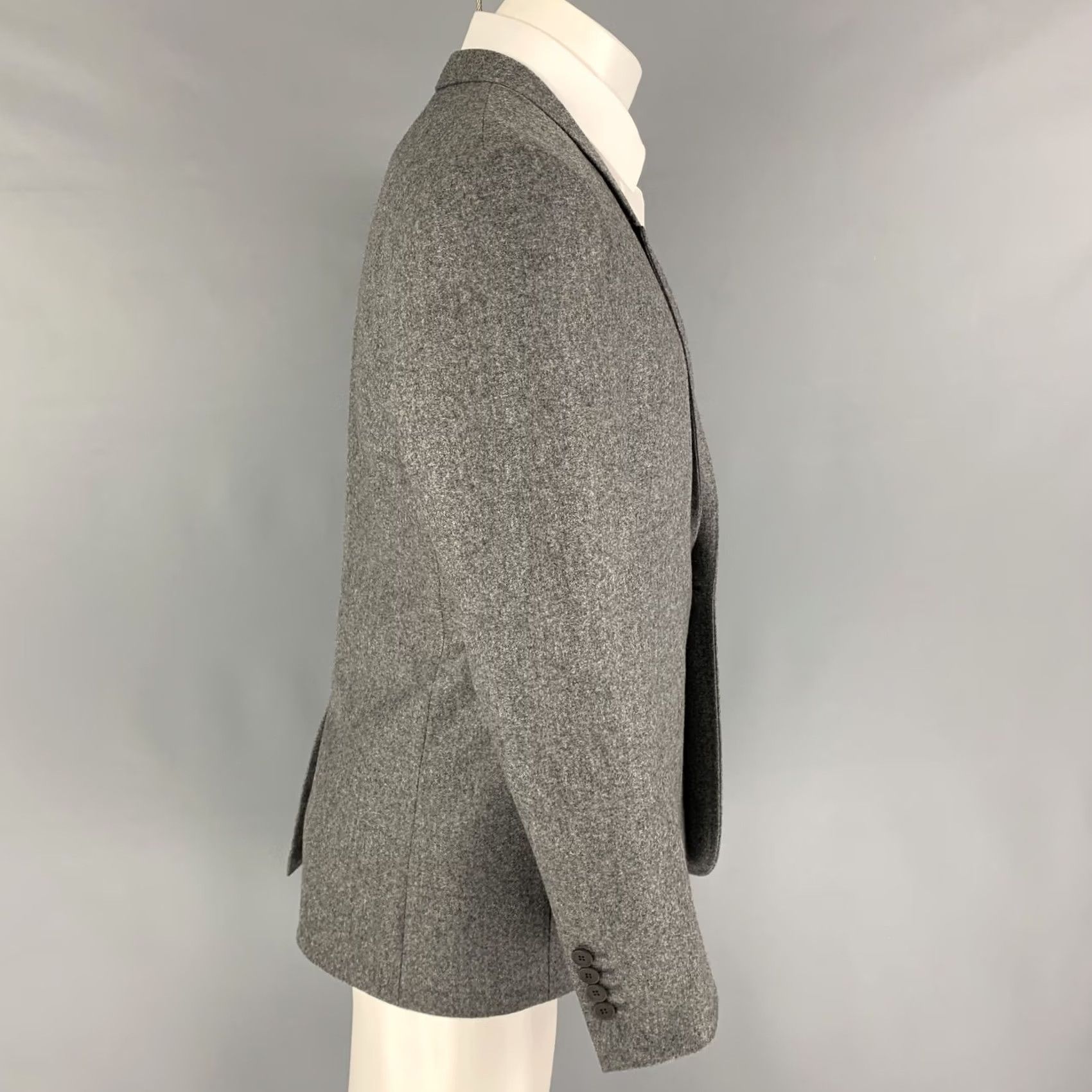 Vintage MATTISON Sport Coat 40 Grey Wool Notch Lapel Size 40 Size US XXS / EU 40 - 2 Thumbnail