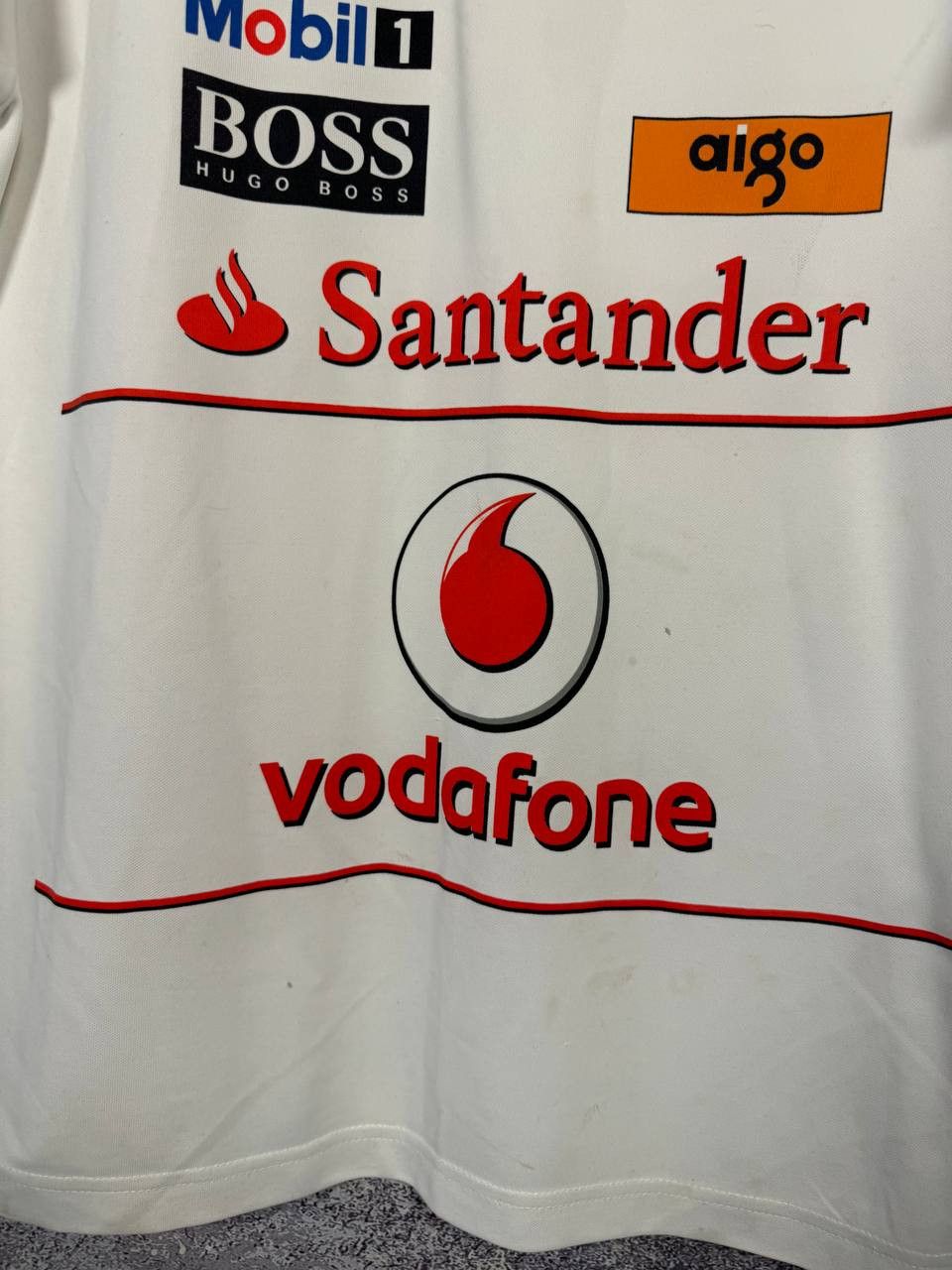 Malcolm McLaren McLaren Vodafone Mercedes F1 Team Jersey Medium Size US M / EU 48-50 / 2 - 6 Thumbnail