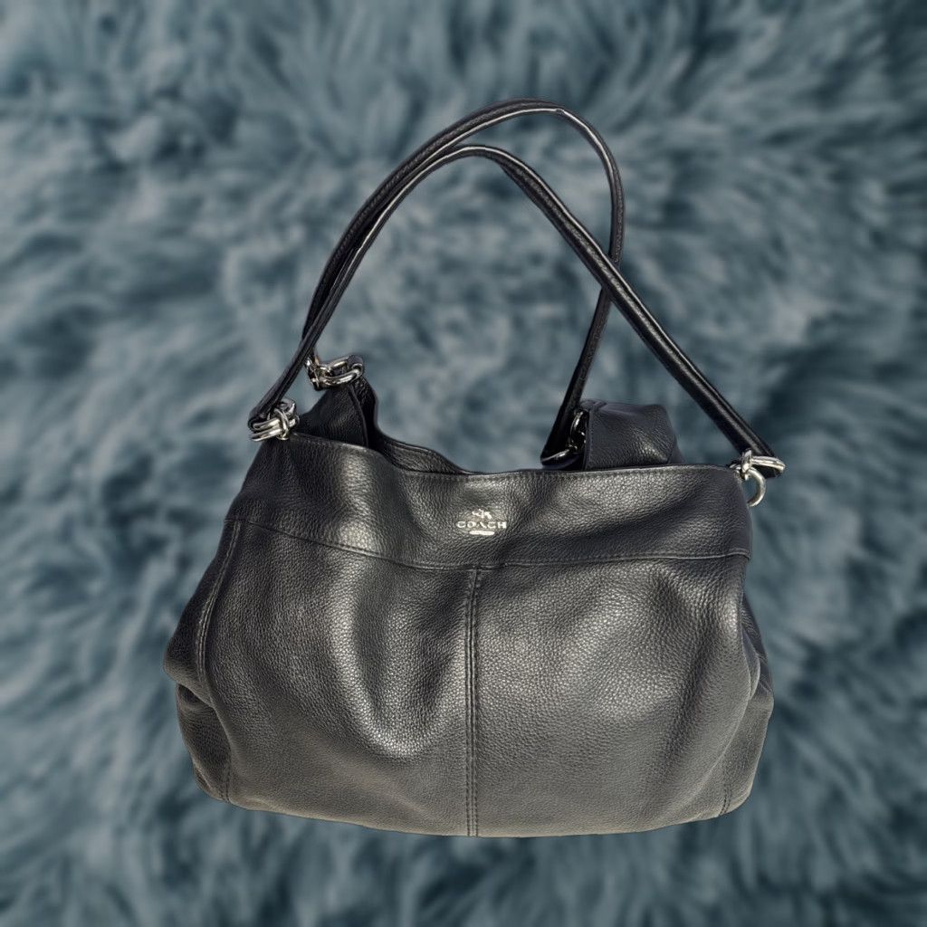Coach COACH Lexi Black Pebble Leather 3 Compartment Shoulder Bag F57545 Purse Size ONE SIZE - 1 Thumbnail