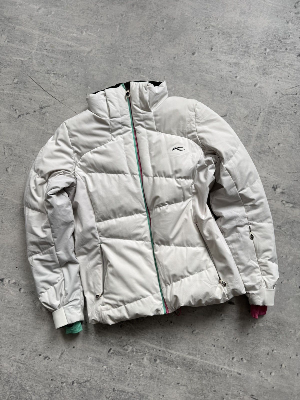 Designer × KJUS Kjus awesome white jacket ski Recco premium down Size M / US 6-8 / IT 42-44 - 2 Thumbnail