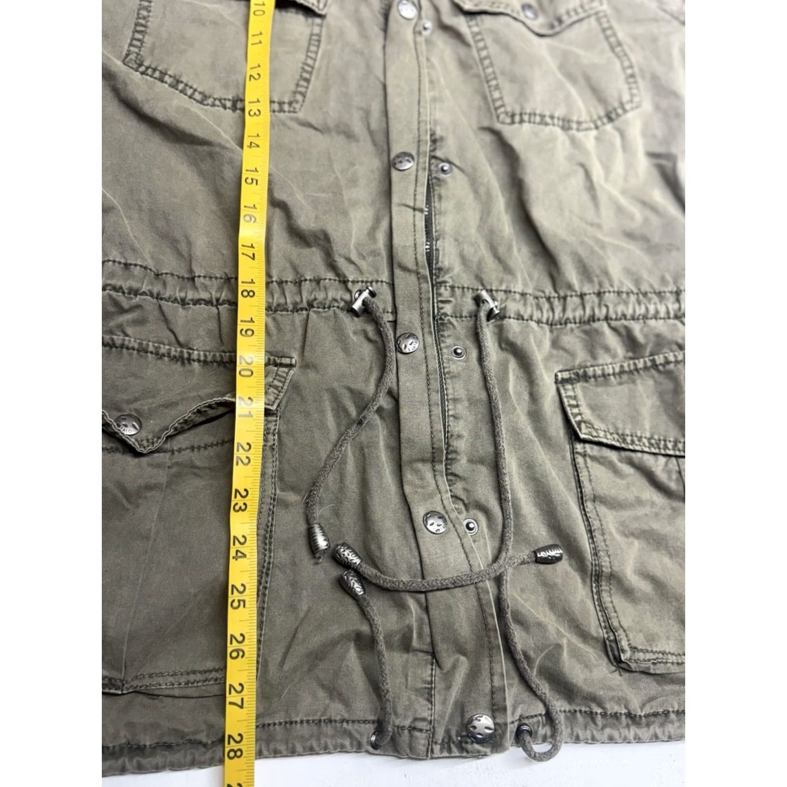 Buffalo David Bitton VINTAGE? No — Buffalo by David Bitton Military Parka Hooded Jacket Army Green Women’s Small Jacket Size S / US 4 / IT 40 - 3 Thumbnail