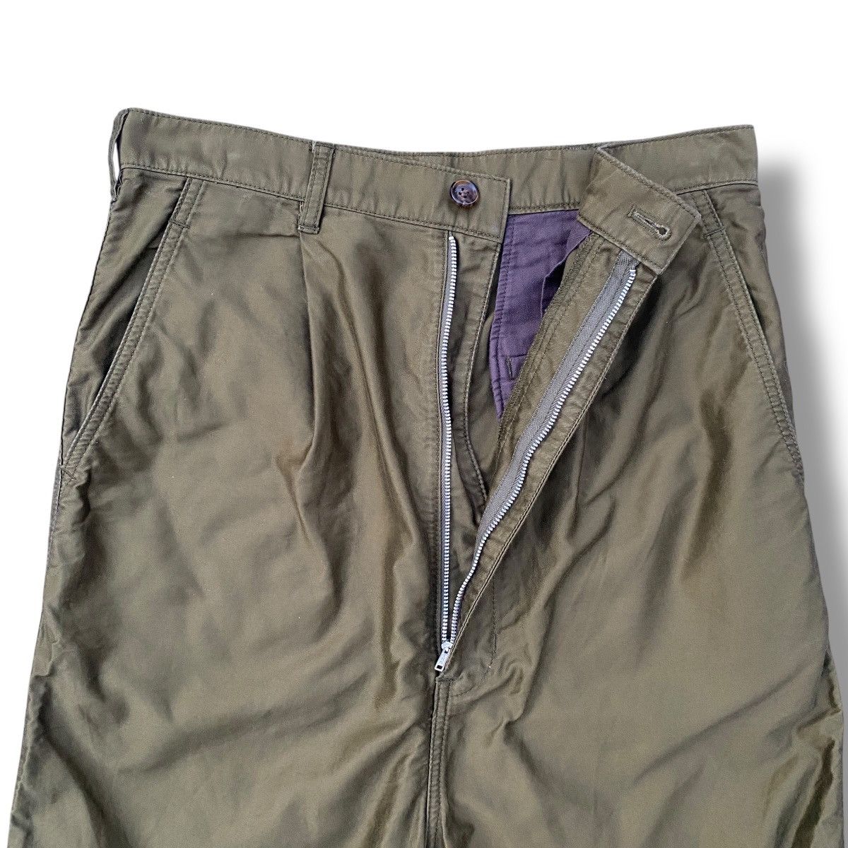 Comme des Garcons Homme Comme des Garcons Homme Olive High-waist Pants AD2018 Size US 30 / EU 46 - 3 Thumbnail