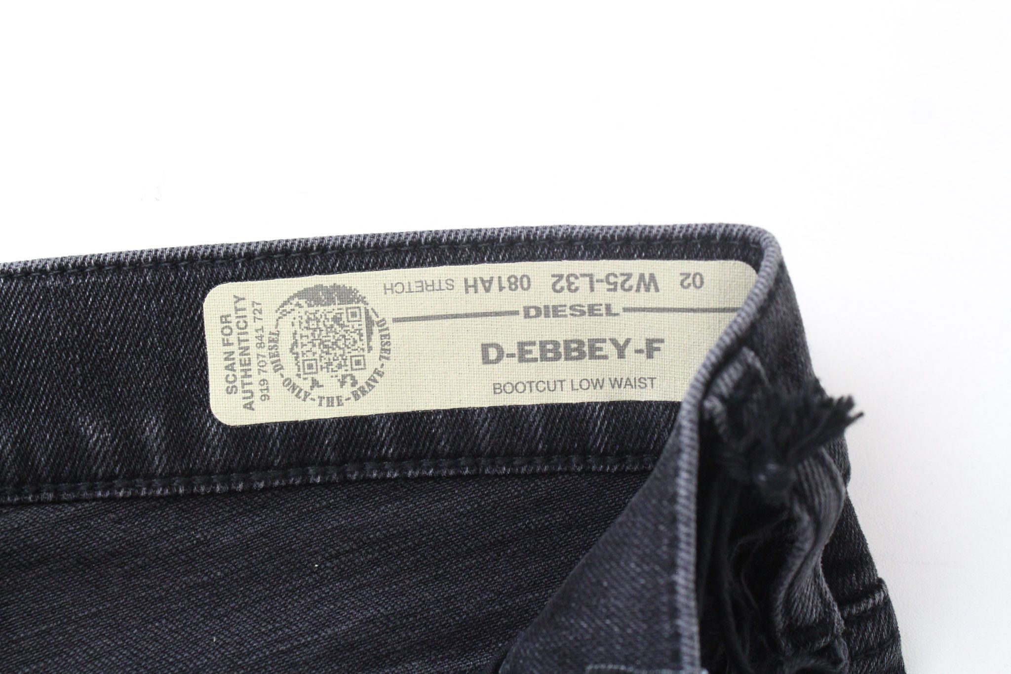 Diesel D-EBBEY-F 081AH W25/L32 Grey Bootcut Jeans 72073 Size 25" / US 0 / IT 36 - 6 Thumbnail
