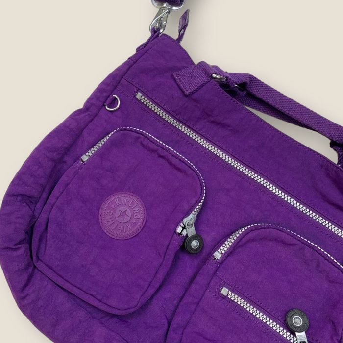 Vintage 1990's Y2K Shoulder Bag Cross Body Bag kipling Lavender