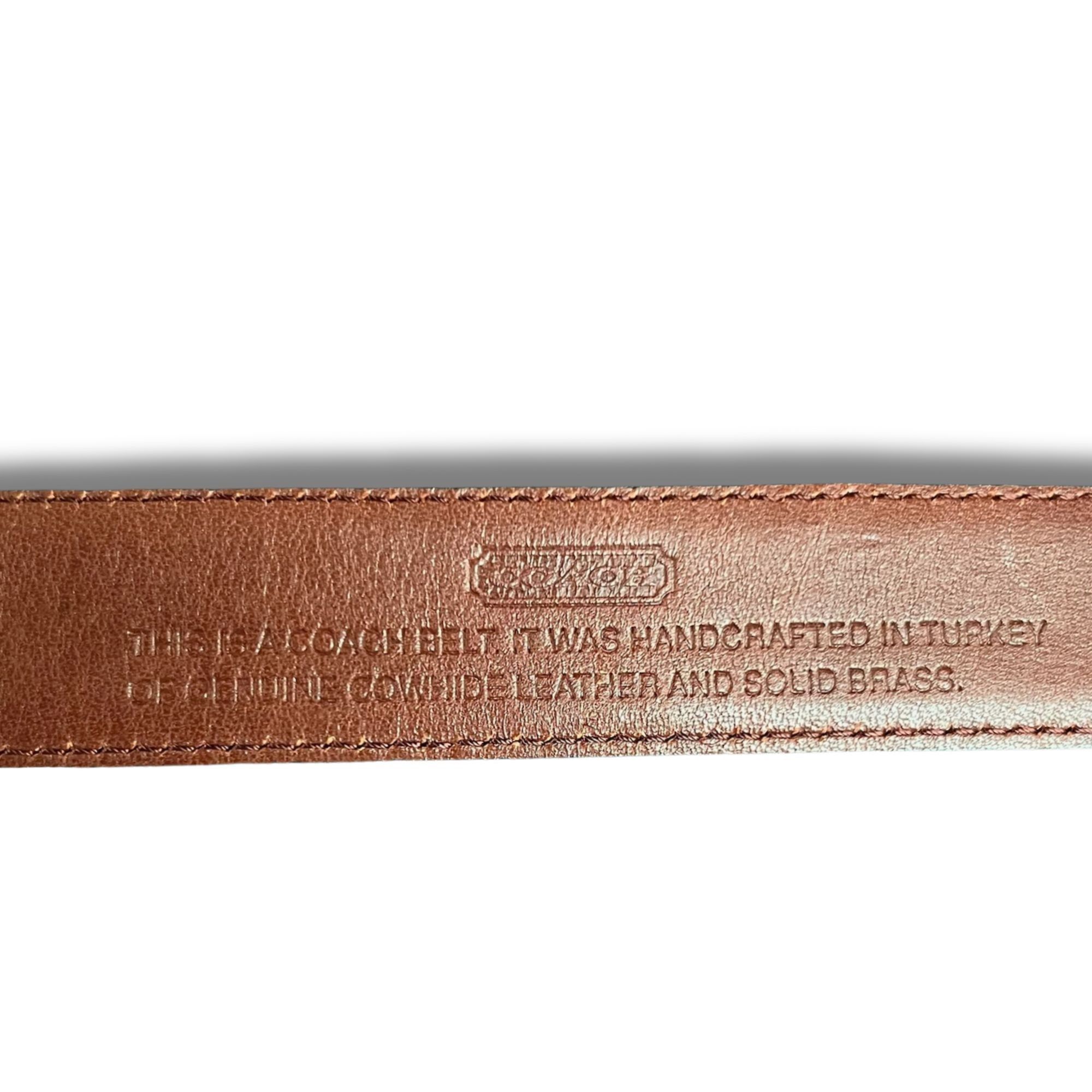 Coach Coach Reversible Mens Leather Belt Black & Brown Genuine Cow Size ONE SIZE - 5 Thumbnail