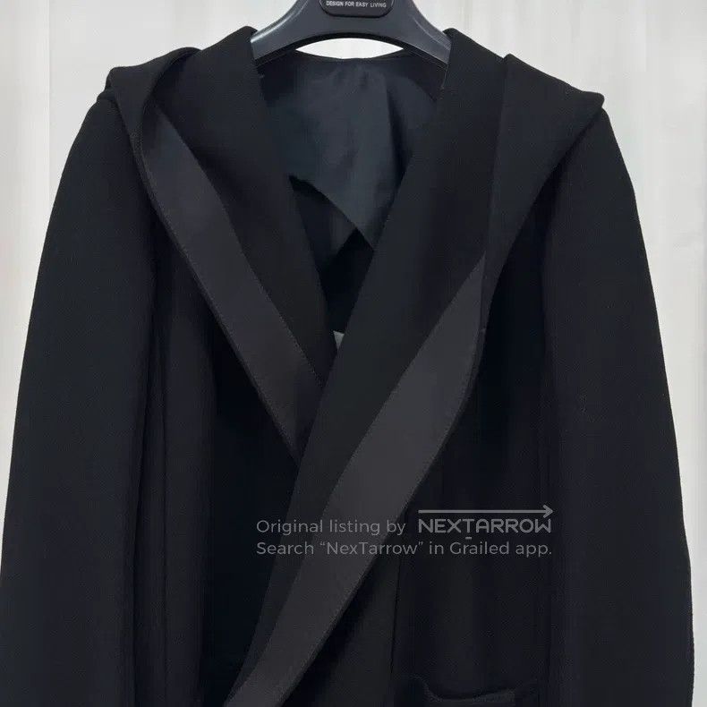 Rick Owens Rick Owens Main Line Shalishi Dark Wizard Wool Coat Size XS / US 0-2 / IT 36-38 - 3 Thumbnail