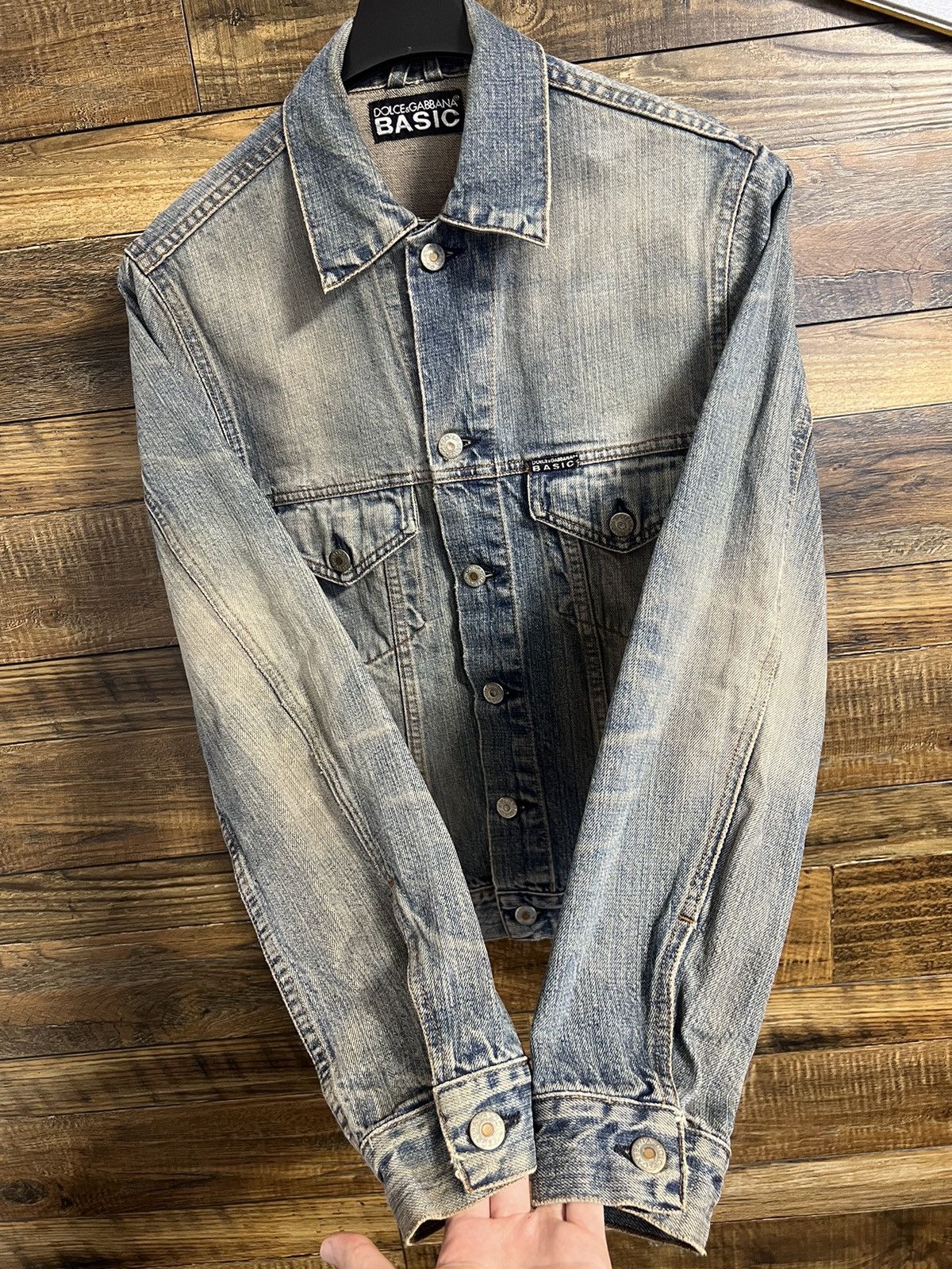 Dolce & Gabbana DOLCE & GABBANA Basic Denim Mens Bomber Jacket Size US S / EU 44-46 / 1 - 11 Thumbnail