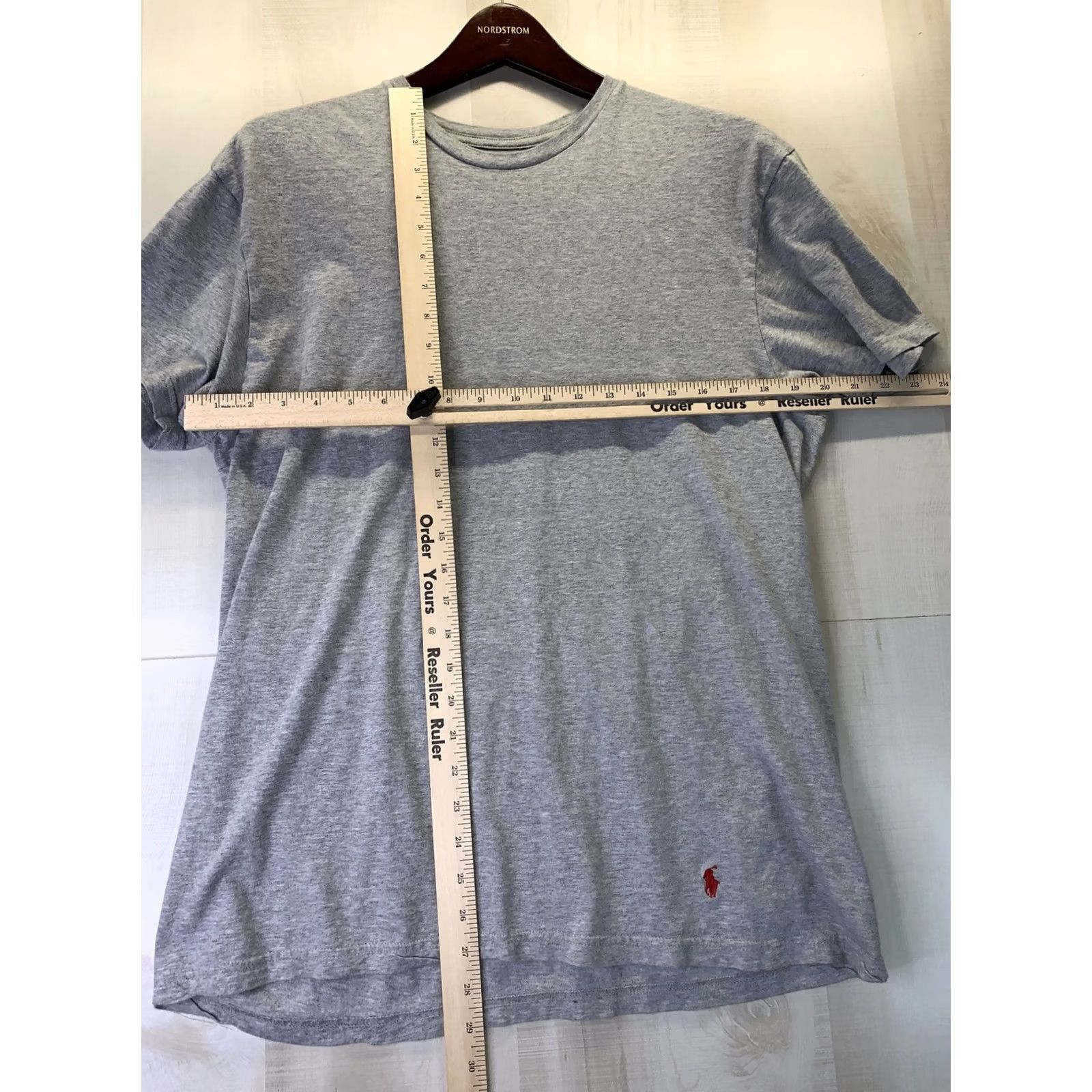 Polo Ralph Lauren Polo Ralph Lauren T-Shirt Gray Short Sleeve Men L Classic Fit 3566 Polo Ralph Lauren Logo Embroidered Cotton Round Neck Short Sleeve Shirt Mens Size US L / EU 52-54 / 3 - 2 Thumbnail