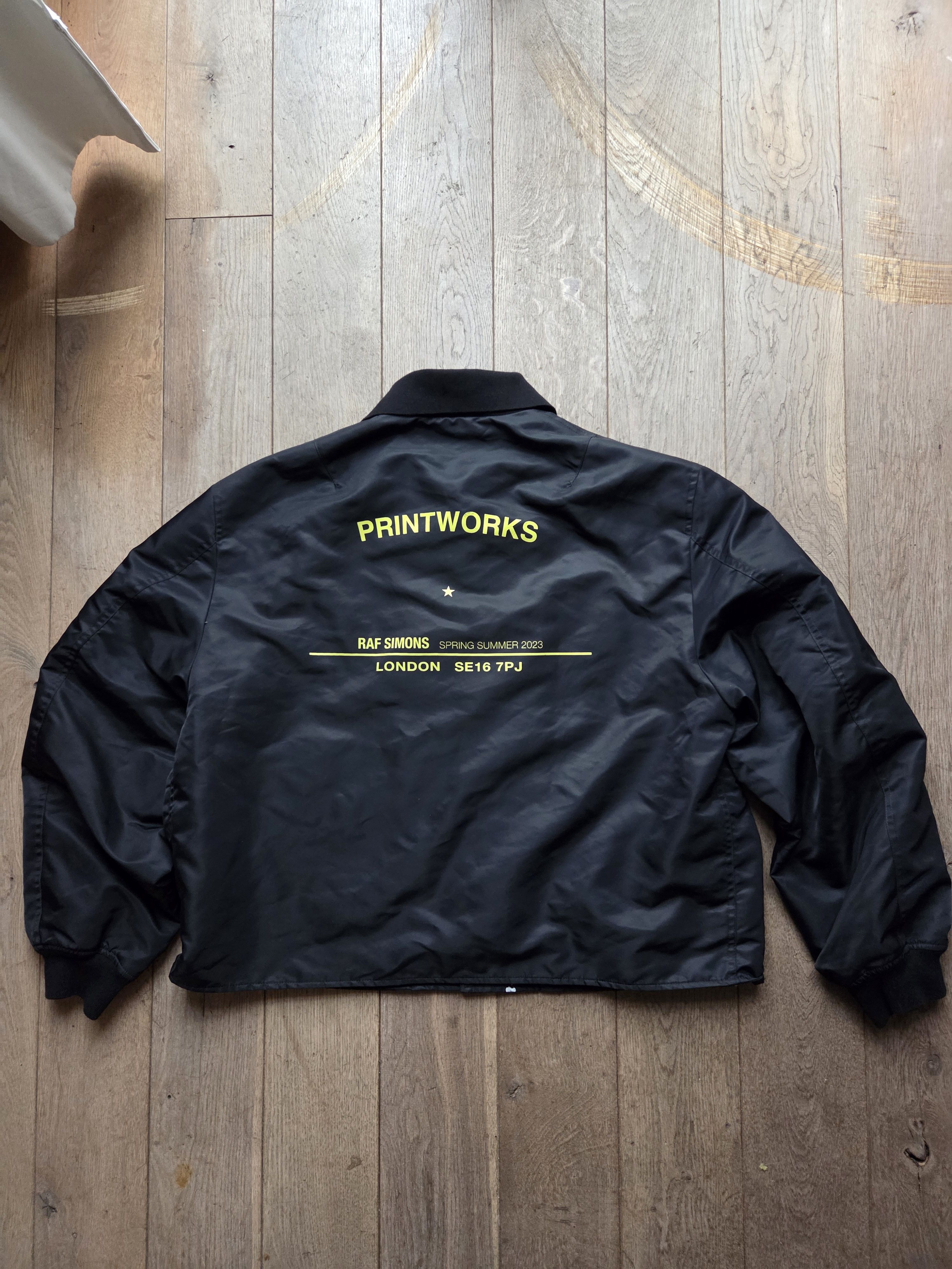 Raf Simons "Printworks" Jacket, Black L