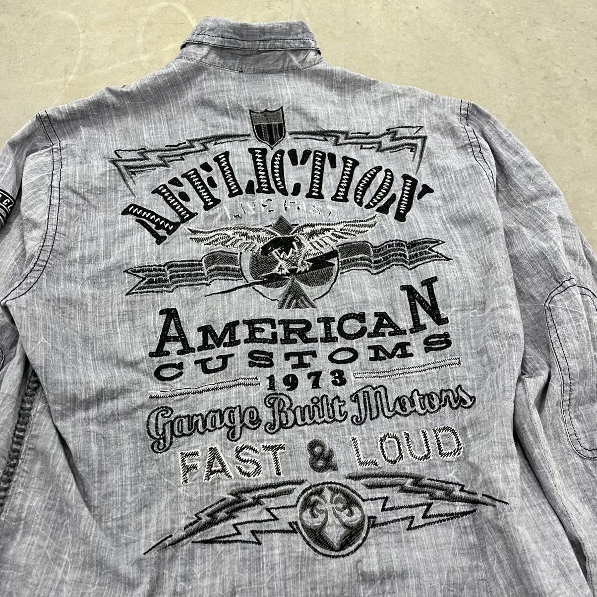 Affliction × Vintage Y2K Affliction Button Up Long sleeve Garage racing dress T Size US L / EU 52-54 / 3 - 8 Thumbnail