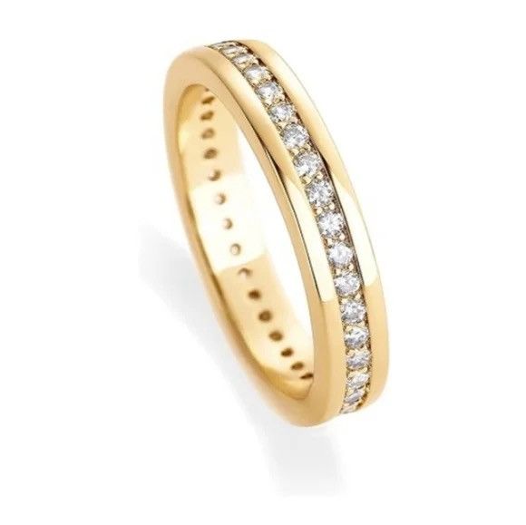 Other 18K Gold Plated Stacking Cubic Zirconia Eternity Thumb Ring Size ONE SIZE - 2 Thumbnail