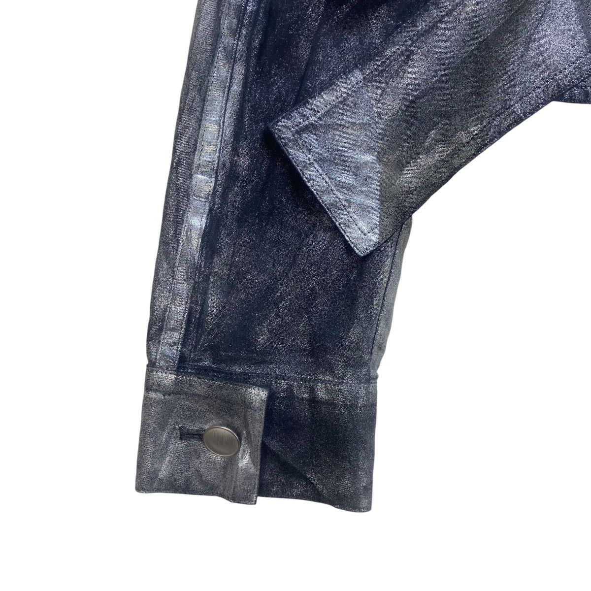 Yohji Yamamoto 🔥 Yohji Yamamoto Silver Metallic Foil Cropped Jacket Size S / US 4 / IT 40 - 12 Thumbnail
