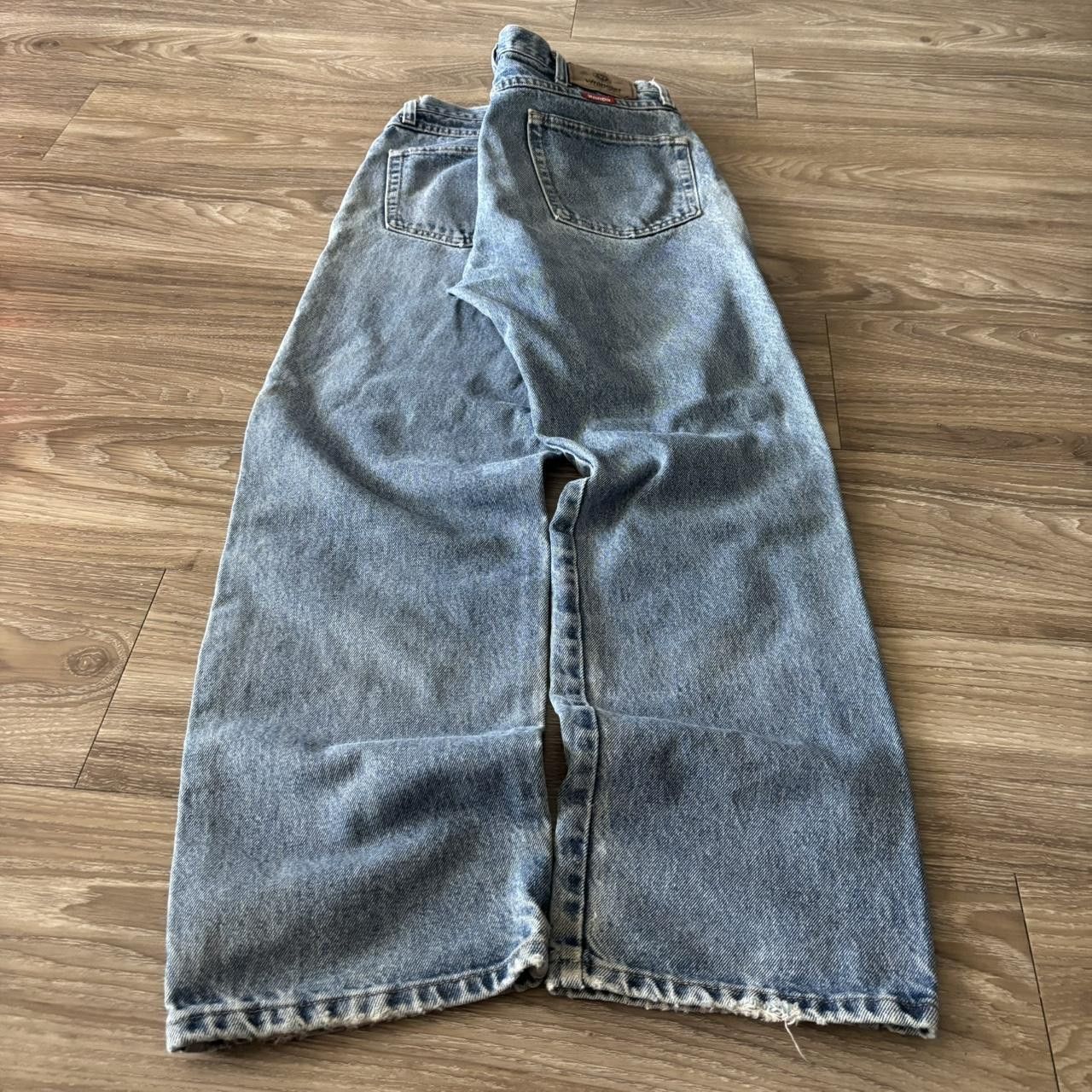 Vintage Crazy Vintage Y2K/2000s Light Wash Workwear Essential Denim Jeans! 35x30 Size US 35 - 4 Thumbnail