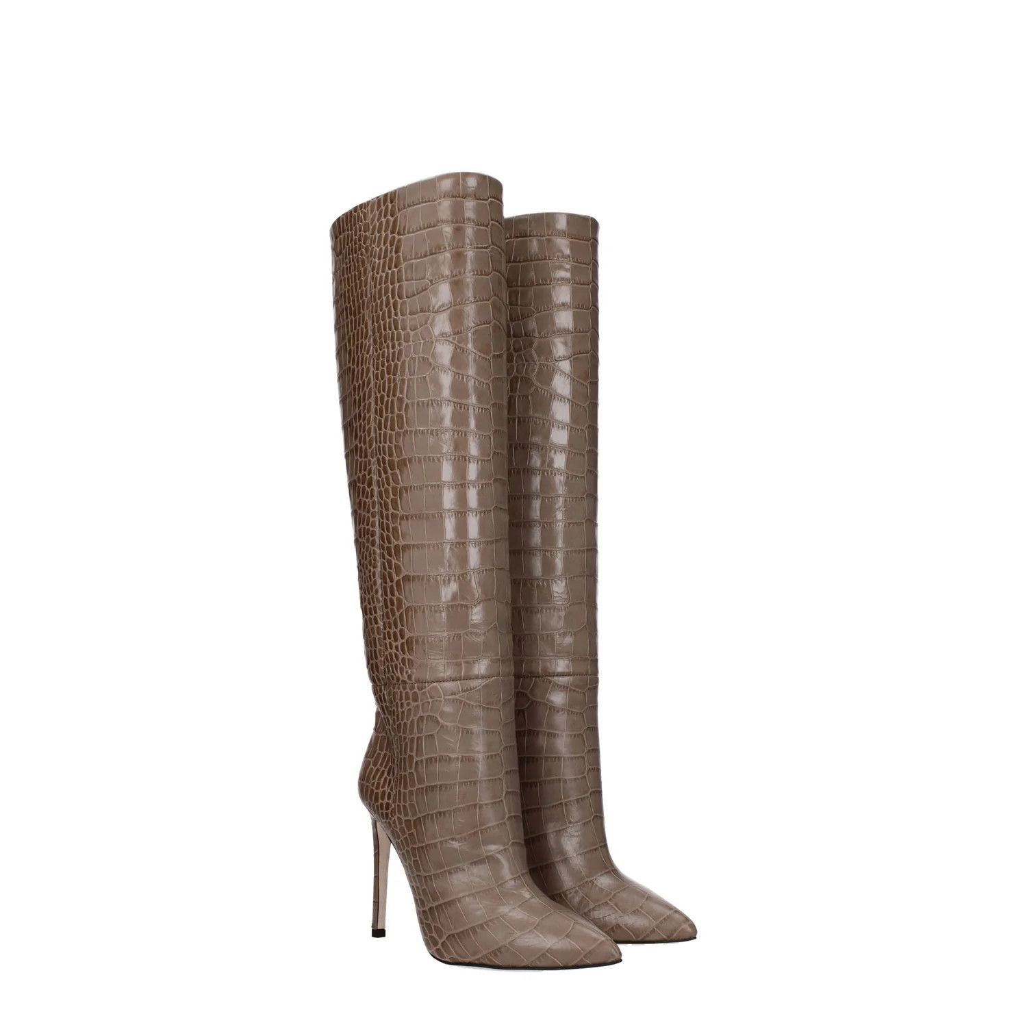 Paris Texas ob1o1e1124 Leather Boots in Beige/Taupe Size US 5 / IT 35 - 2 Thumbnail