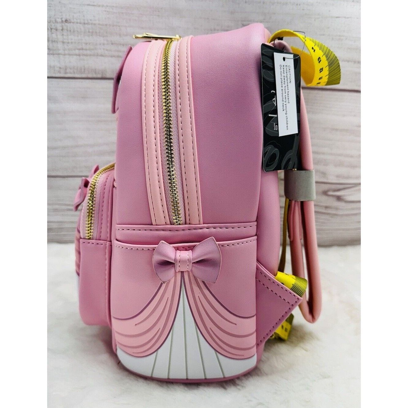 Disney Loungefly Disney Cinderella Pink Dress Mini Backpack NWT Size ONE SIZE - 5 Thumbnail