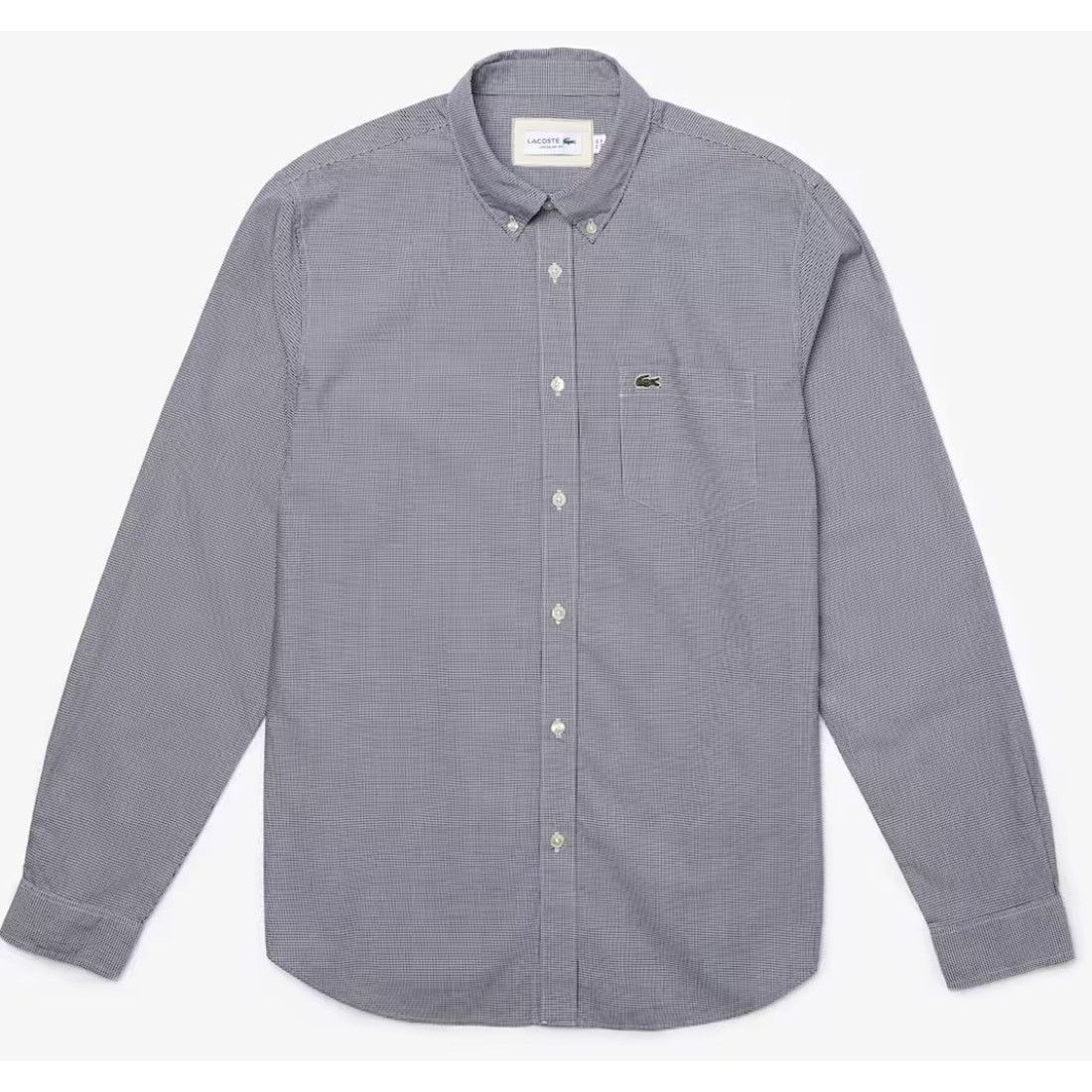 Lacoste Lacoste Men's Long Sleeve Checked Gingham Button Shirt 2XL Size US XXL / EU 58 / 5 - 1 Thumbnail