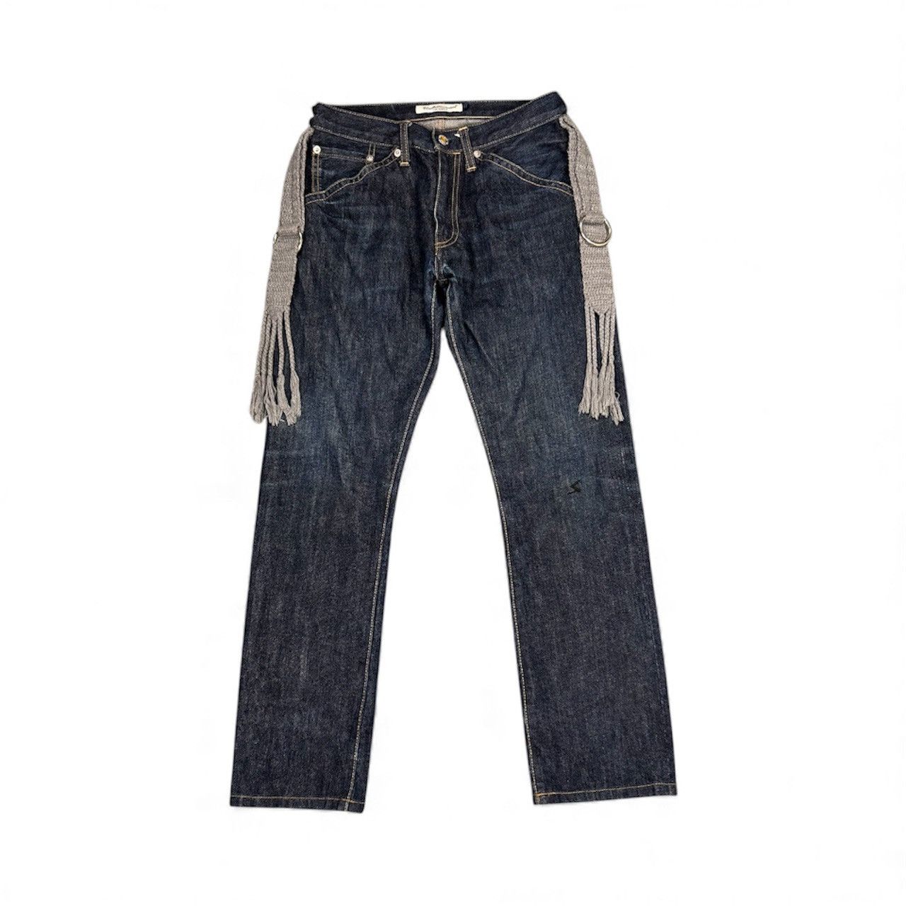 Undercover Undercover SS08 Summer Madnes”Lightning Bolt Fringe Jeans142 Size US 26 / EU 42 - 1 Thumbnail