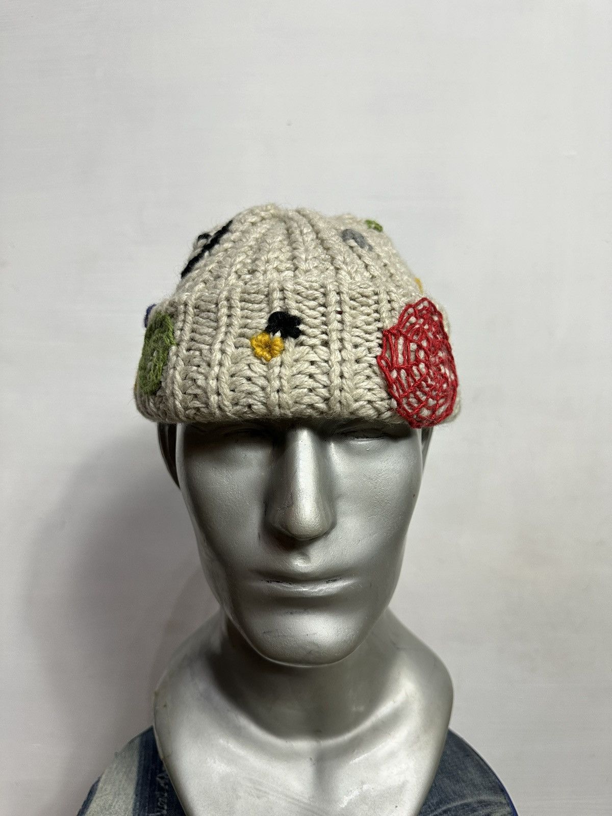 Handmade Custom Made Nice Design Art Knitted Spider Beanie Hats Size ONE SIZE - 3 Thumbnail