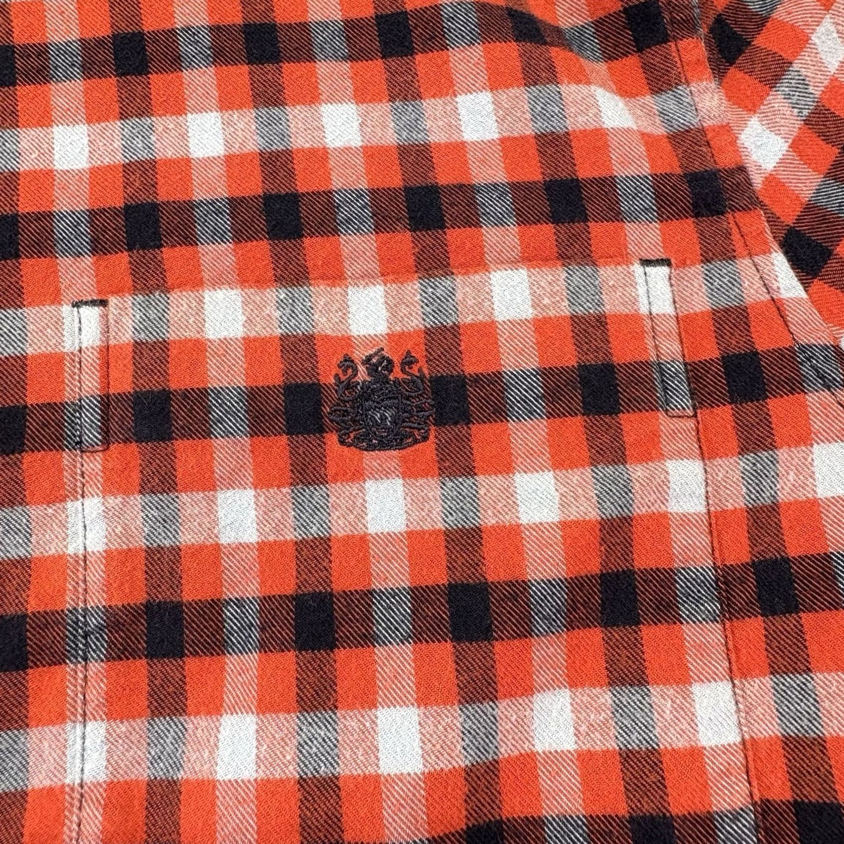 Aquascutum Aquascutum Shirt Mens M Red Navy Flannel Tattersall Plaid Long Sleeve Button Down Size US M / EU 48-50 / 2 - 3 Thumbnail