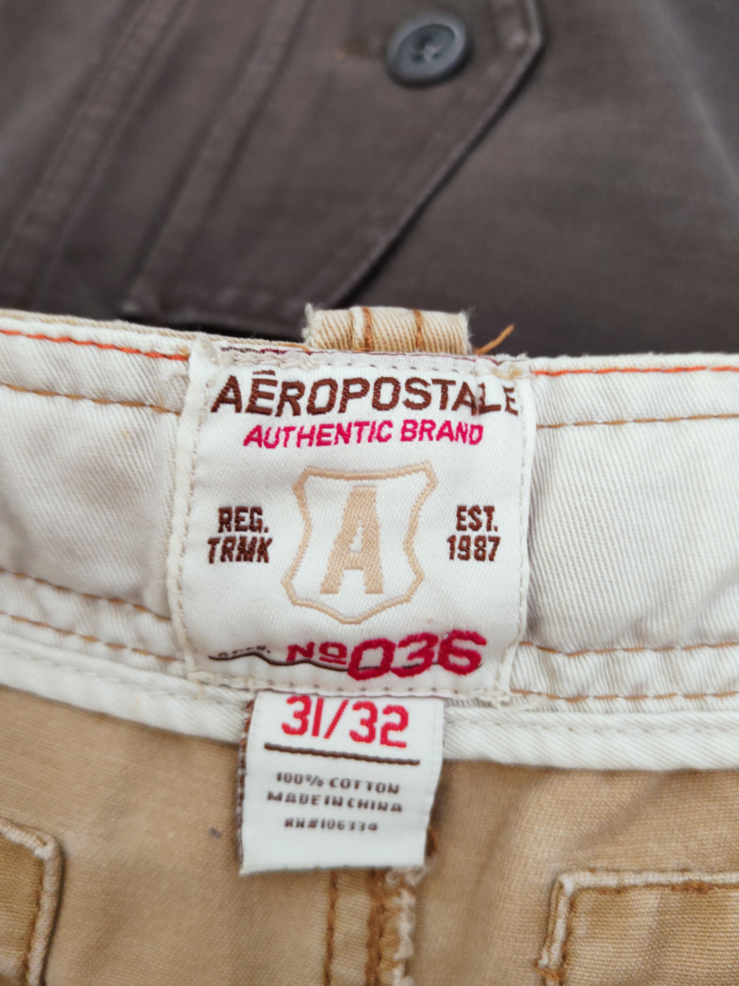 Aeropostale Aeropostale Beige Multipocket Tactical Cargo Pants #W899 Size US 31 - 14 Thumbnail