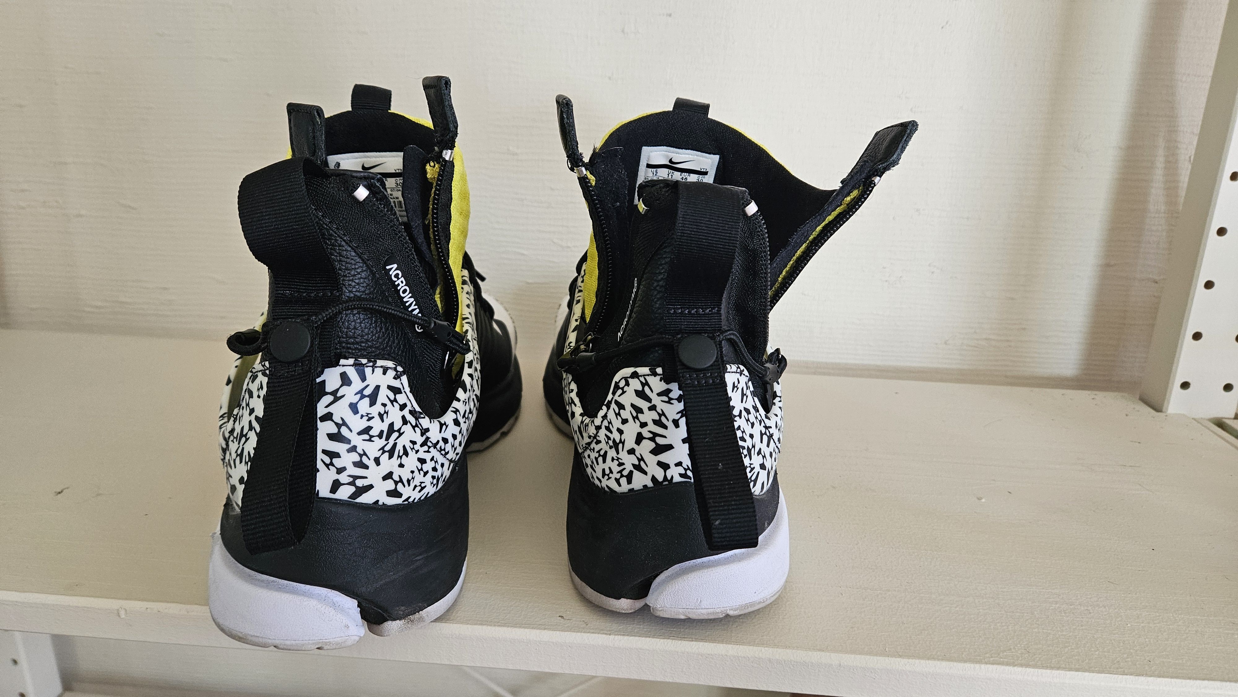 Acronym × Nike Nike Air Presto Mid Acronym Dynamic Yellow Size US 12 / EU 45 - 5 Thumbnail