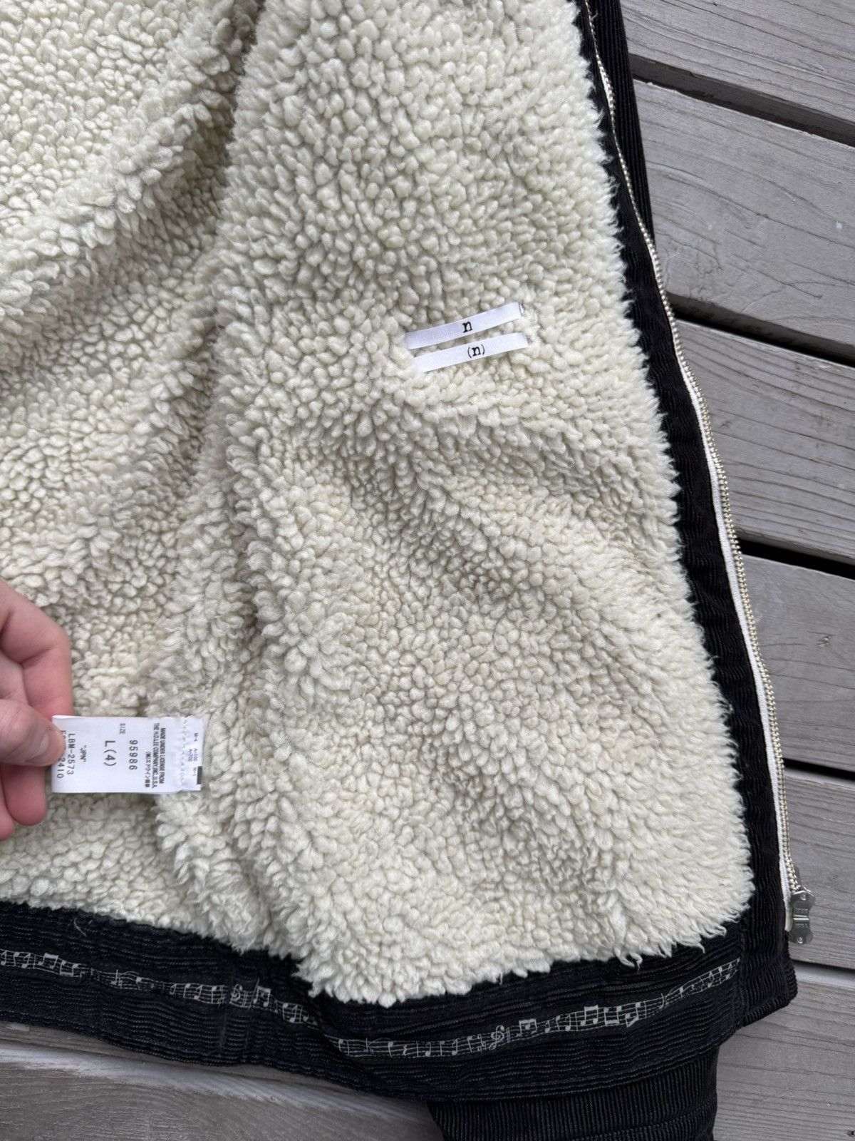 Lee × Number (N)ine number nine lee 91 B black corduroy shearling jacket size L Size US L / EU 52-54 / 3 - 10 Thumbnail