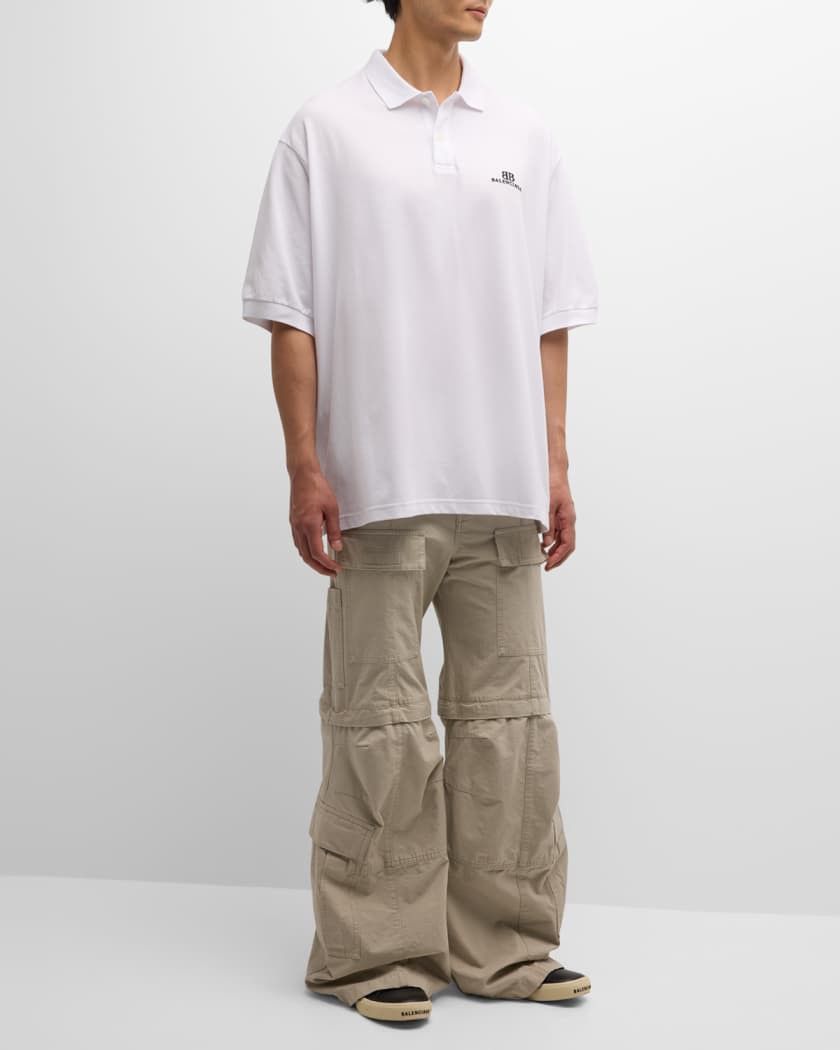 Balenciaga BALENCIAGA OVERSIZED BB LOGO POLO SHIRT – WHITE – SIZE 3 Size US L / EU 52-54 / 3 - 12 Thumbnail