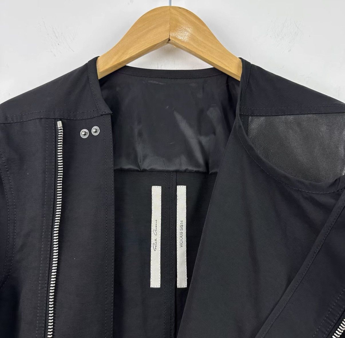Rick Owens Rick Owens Main Line Nylon Leather Spliced Trench Coat J42 Size US M / EU 48-50 / 2 - 3 Thumbnail