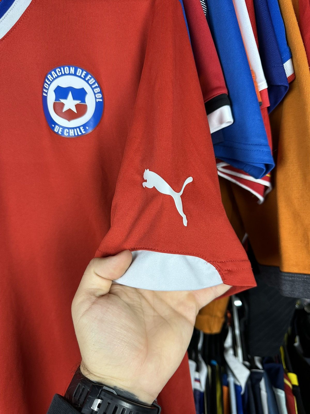 Puma CHILE 2014 2015 HOME FOOTBALL SHIRT SOCCER JERSEY PUMA sz XL Size US XL / EU 56 / 4 - 5 Thumbnail