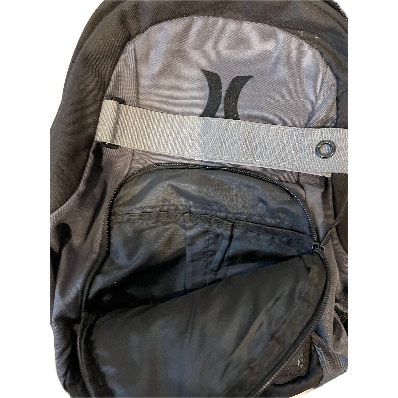 Hurley Hurley Black Gray Skater Backpack Size 28 - 3 Thumbnail