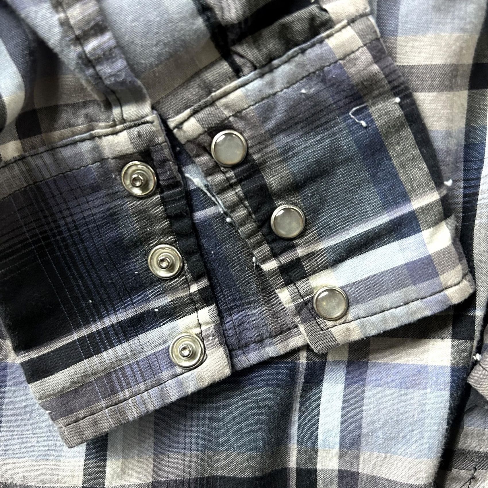 Vintage Bit & Bridle Shirt Mens L Plaid Long Sleeve Western Pearl Snap Button Up Size US L / EU 52-54 / 3 - 5 Thumbnail